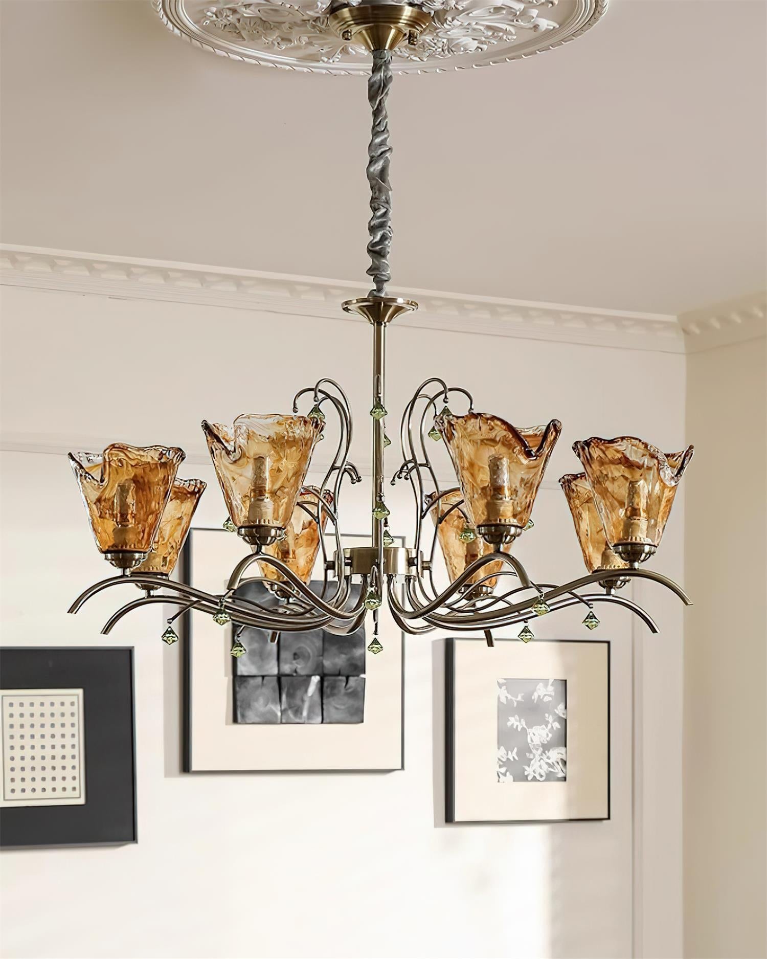 Givona Lustre en Verre Floral - Neutralighting