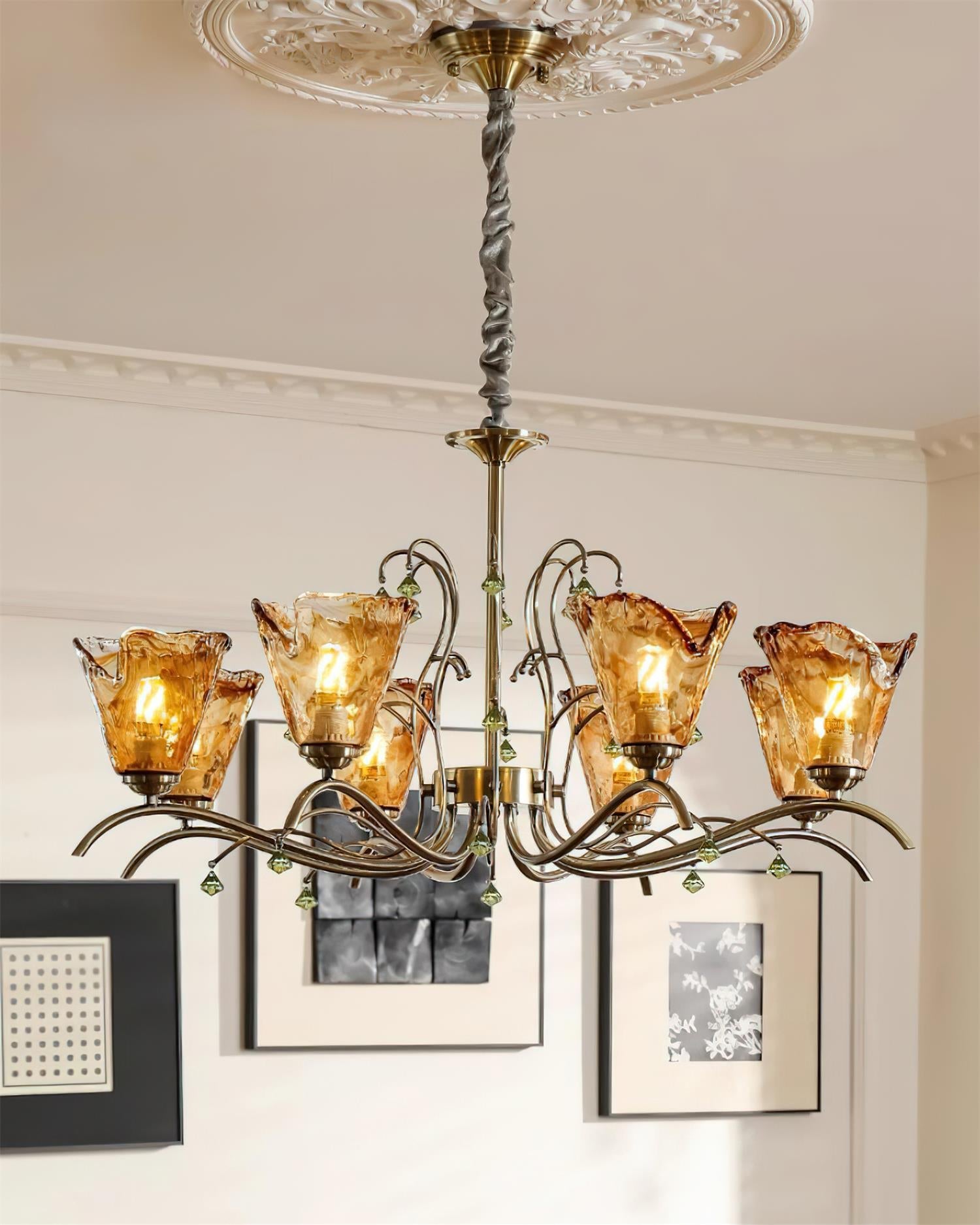Givona Lustre en Verre Floral - Neutralighting