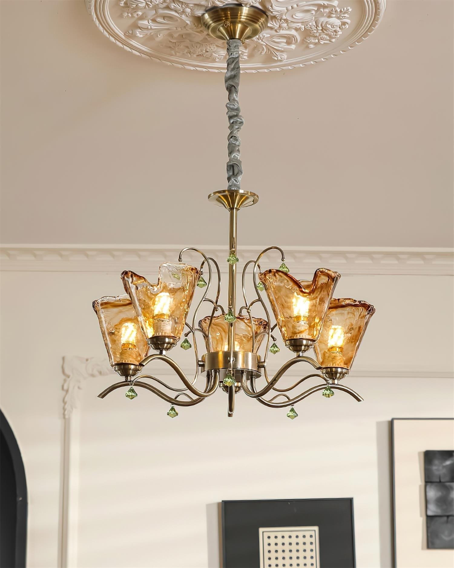 Givona Lustre en Verre Floral - Neutralighting