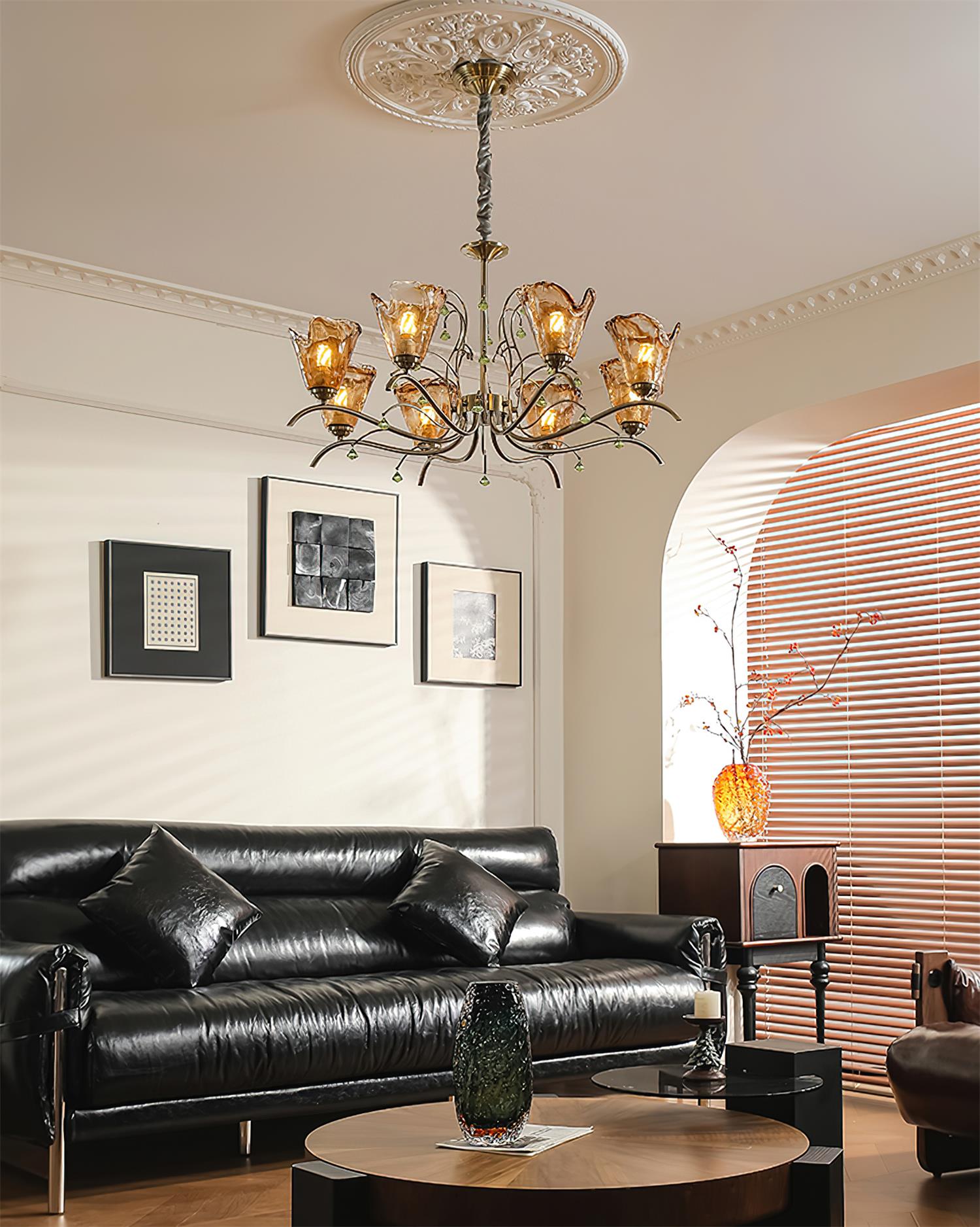 Givona Lustre en Verre Floral - Neutralighting