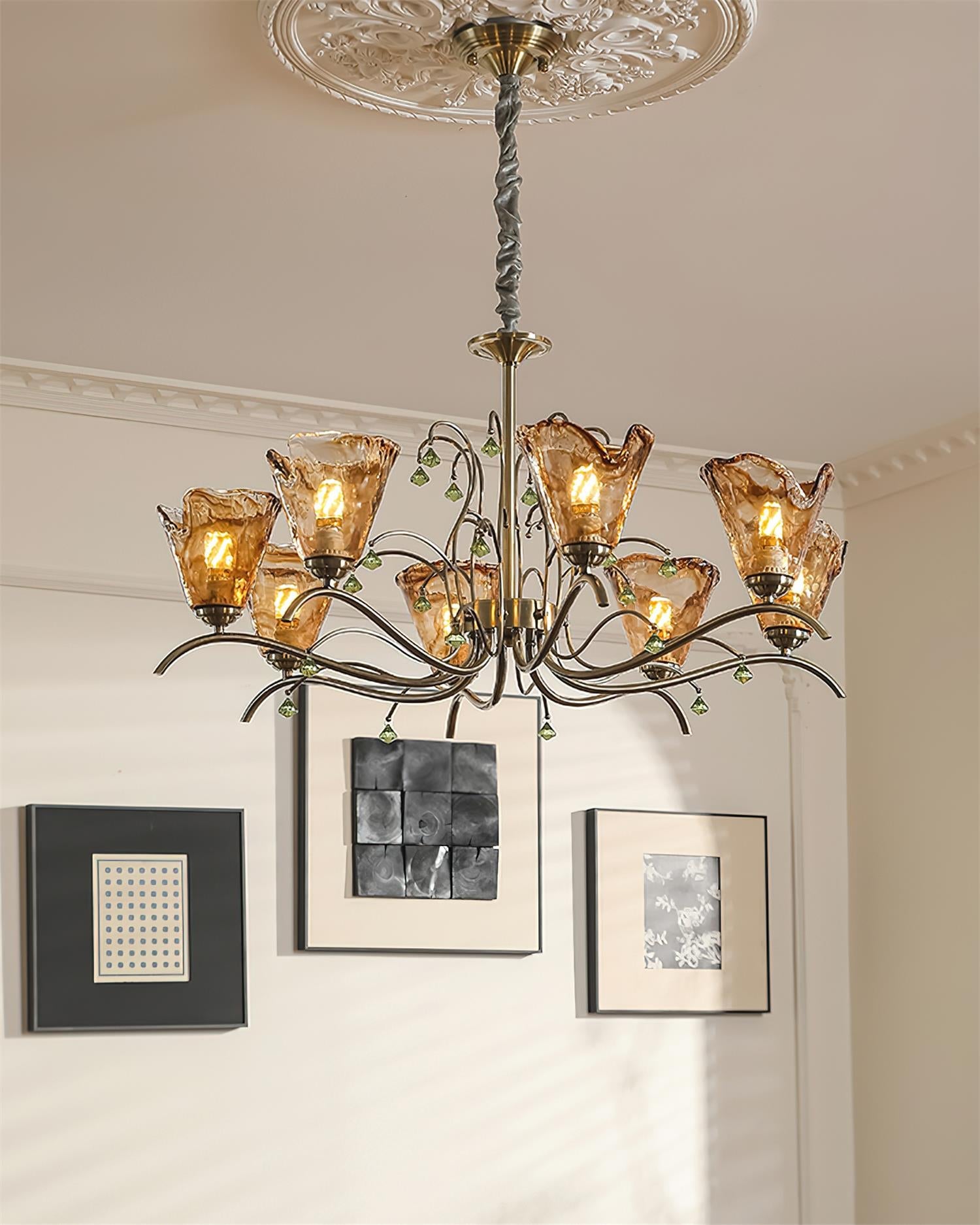 Givona Lustre en Verre Floral - Neutralighting