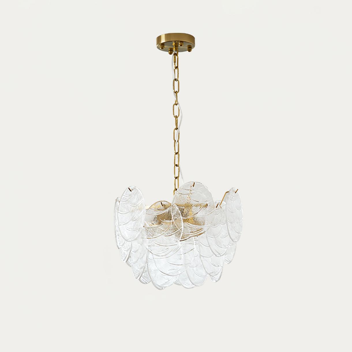 Lustrous Chandelier Victorien en Verre Finition Dorée - Neutralighting
