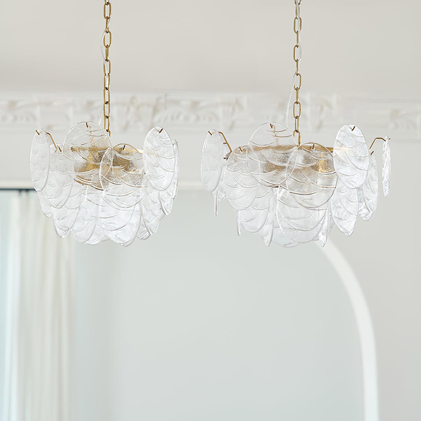 Lustrous Chandelier Victorien en Verre Finition Dorée - Neutralighting