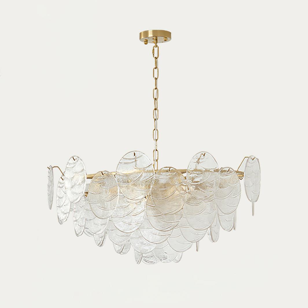 Lustrous Chandelier Victorien en Verre Finition Dorée - Neutralighting
