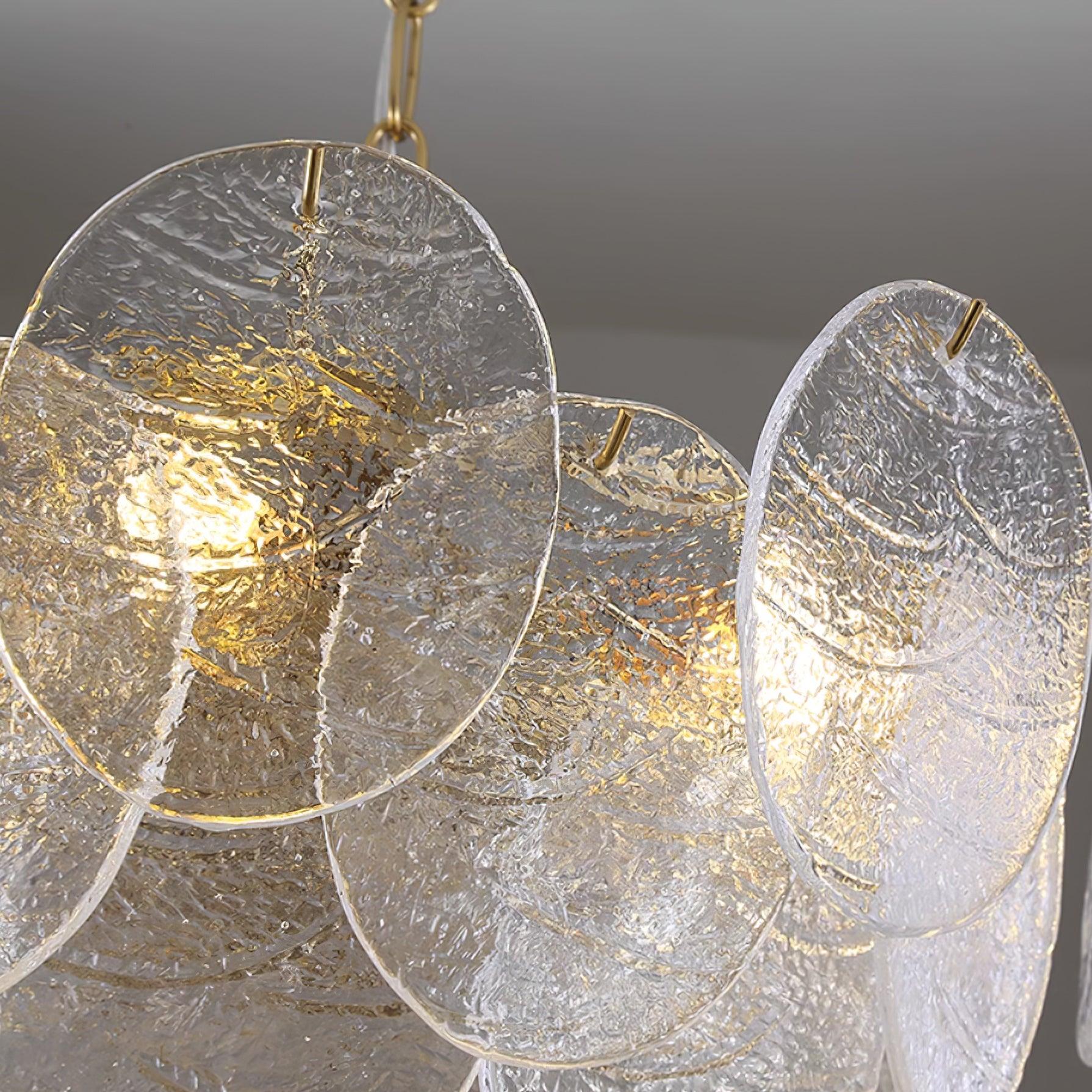 Lustrous Chandelier Victorien en Verre Finition Dorée - Neutralighting