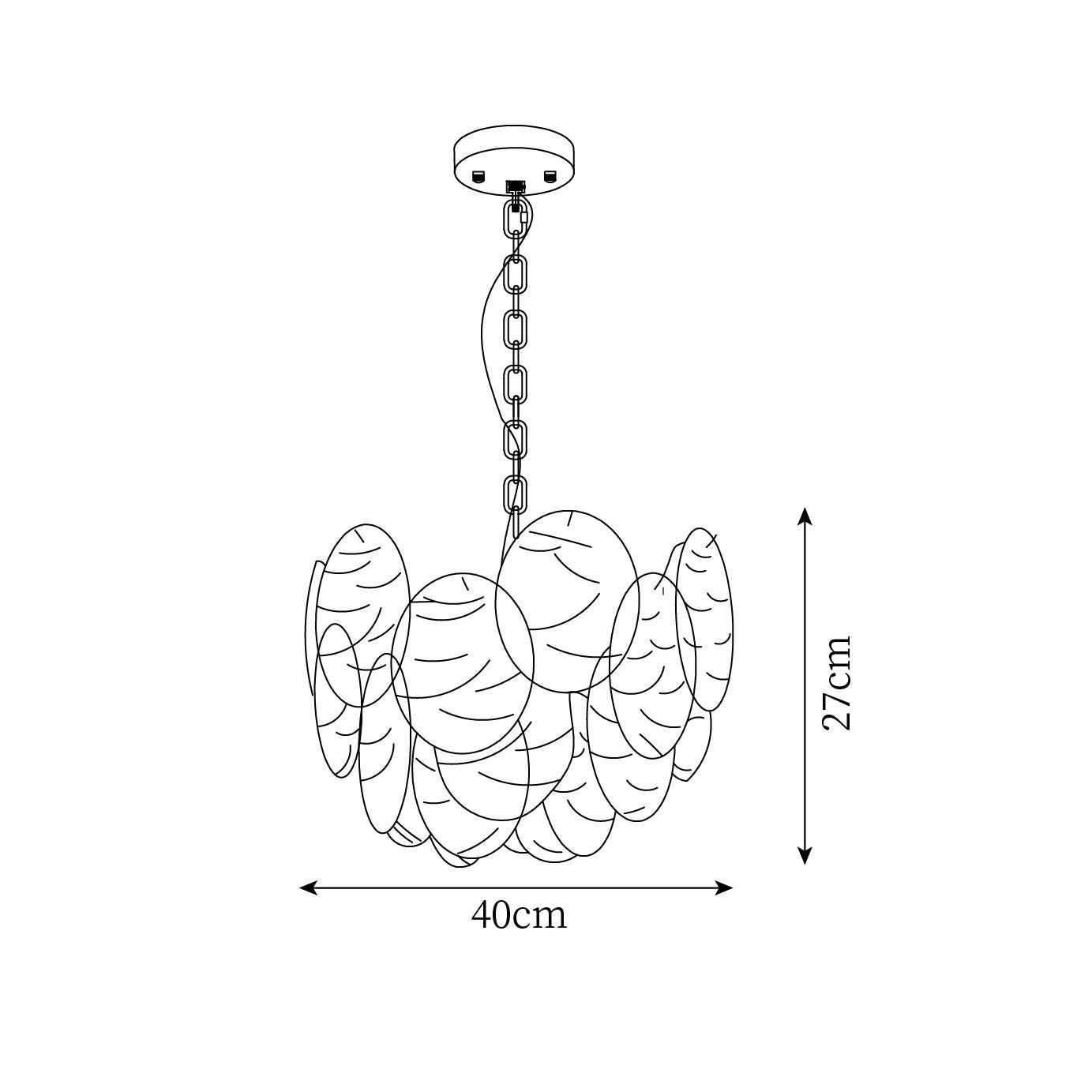Lustrous Chandelier Victorien en Verre Finition Dorée - Neutralighting
