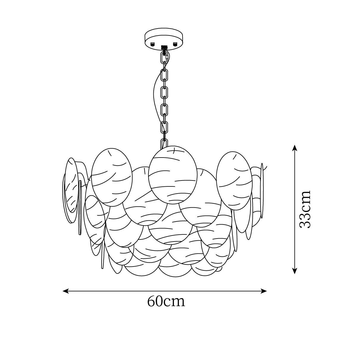 Lustrous Chandelier Victorien en Verre Finition Dorée - Neutralighting