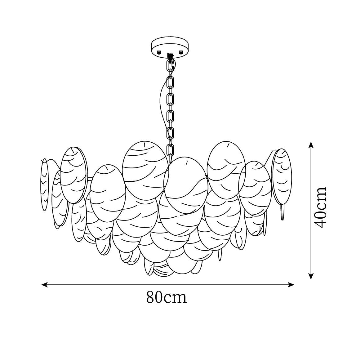 Lustrous Chandelier Victorien en Verre Finition Dorée - Neutralighting