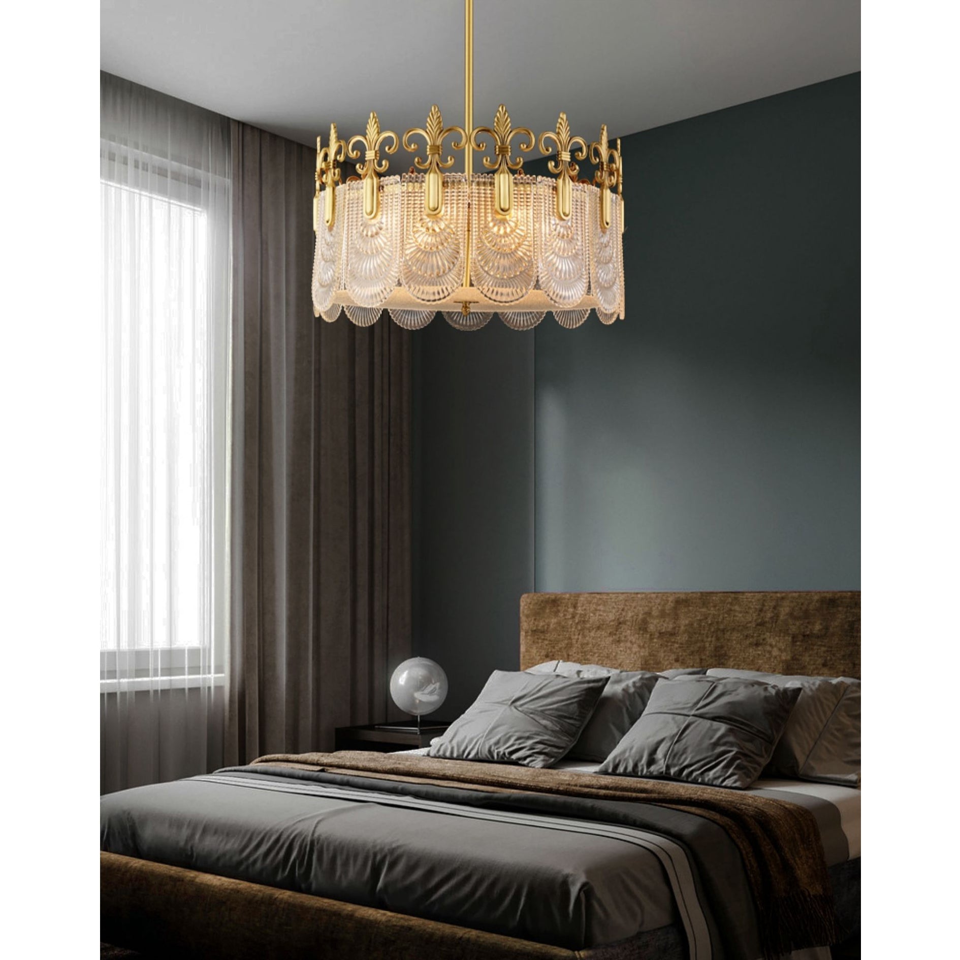 Cashaor Lustre Cristal Laiton Luxe Postmoderne - Neutralighting