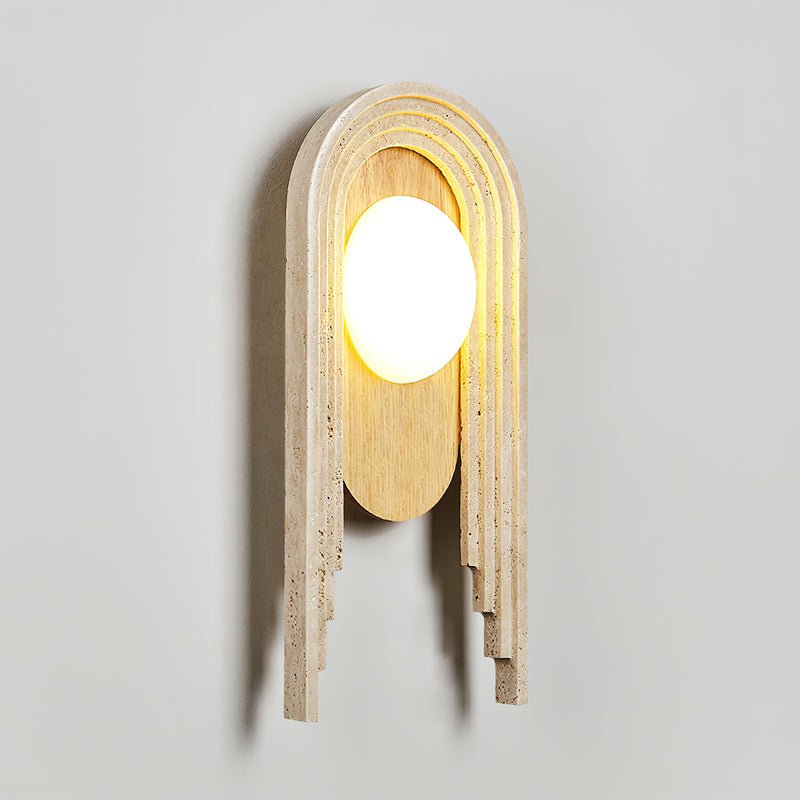 Uloryra Applique Murale Minimaliste en Travertin - Neutralighting