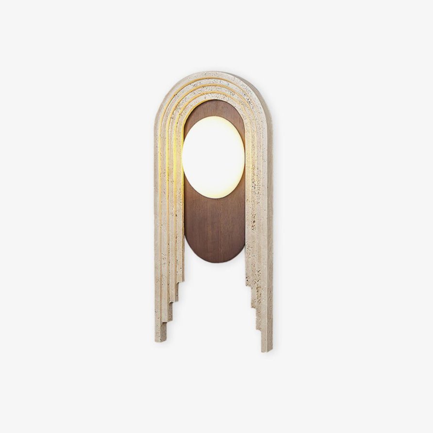 Uloryra Applique Murale Minimaliste en Travertin - Neutralighting