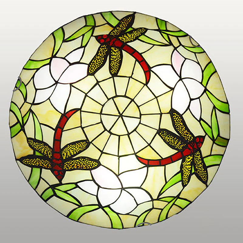Tiffany Vintage LED Plafonnier Verre Chambre À Coucher