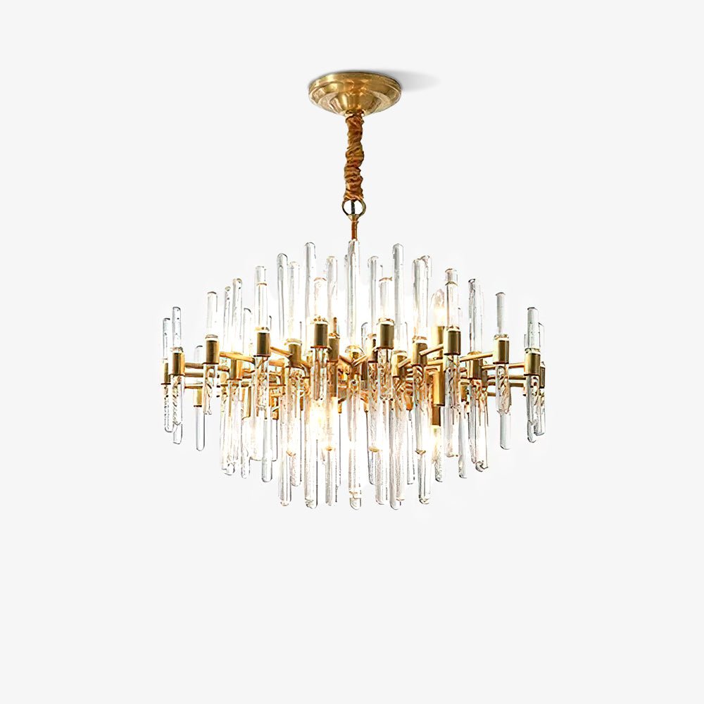 Solara Chandelier en Laiton Antique de Luxe - Neutralighting