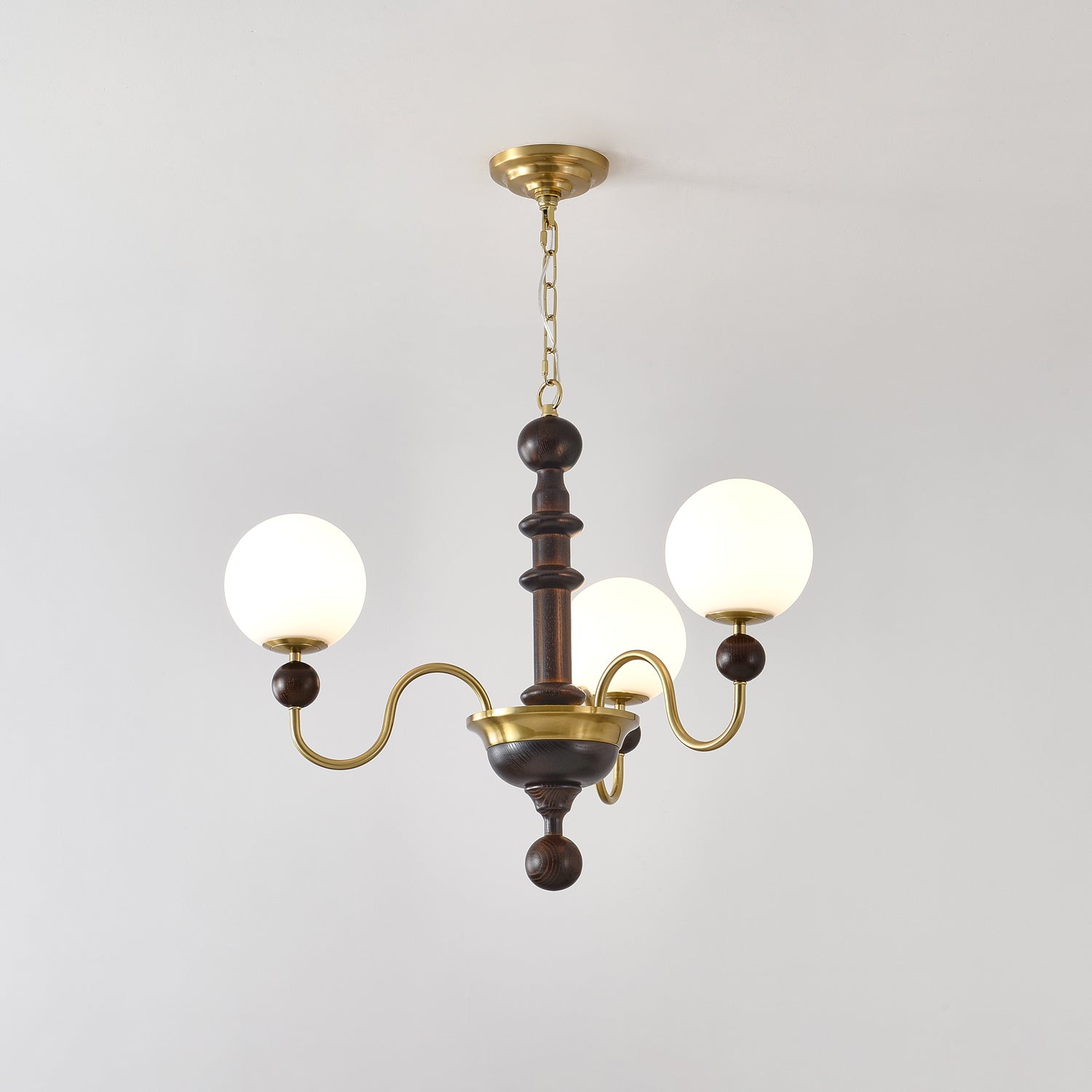 Aurora Chandelier Vintage Curved Sphere - Blowlighting