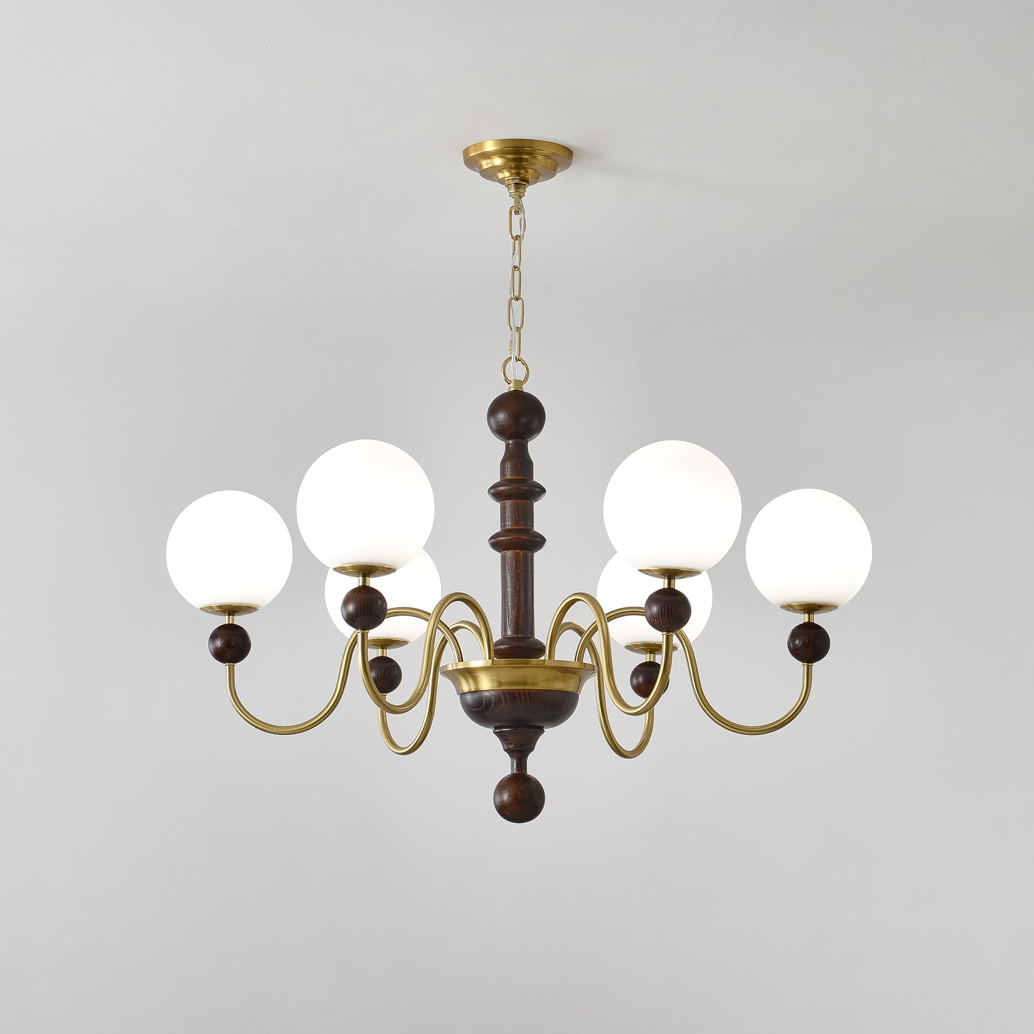 Aurora Chandelier Vintage Curved Sphere - Blowlighting