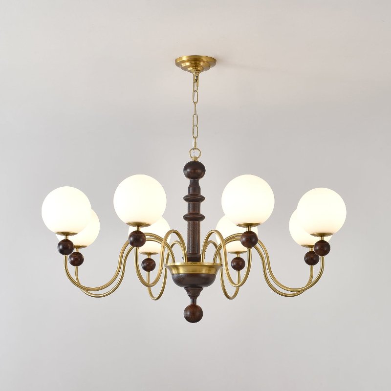 Aurora Chandelier Vintage Curved Sphere - Blowlighting