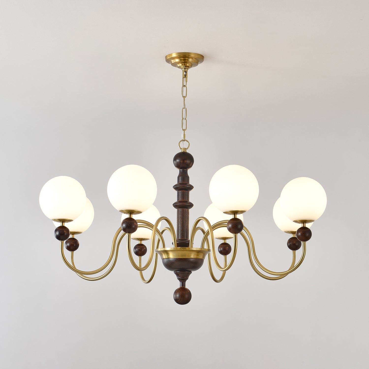 Aurora Chandelier Vintage Curved Sphere - Blowlighting