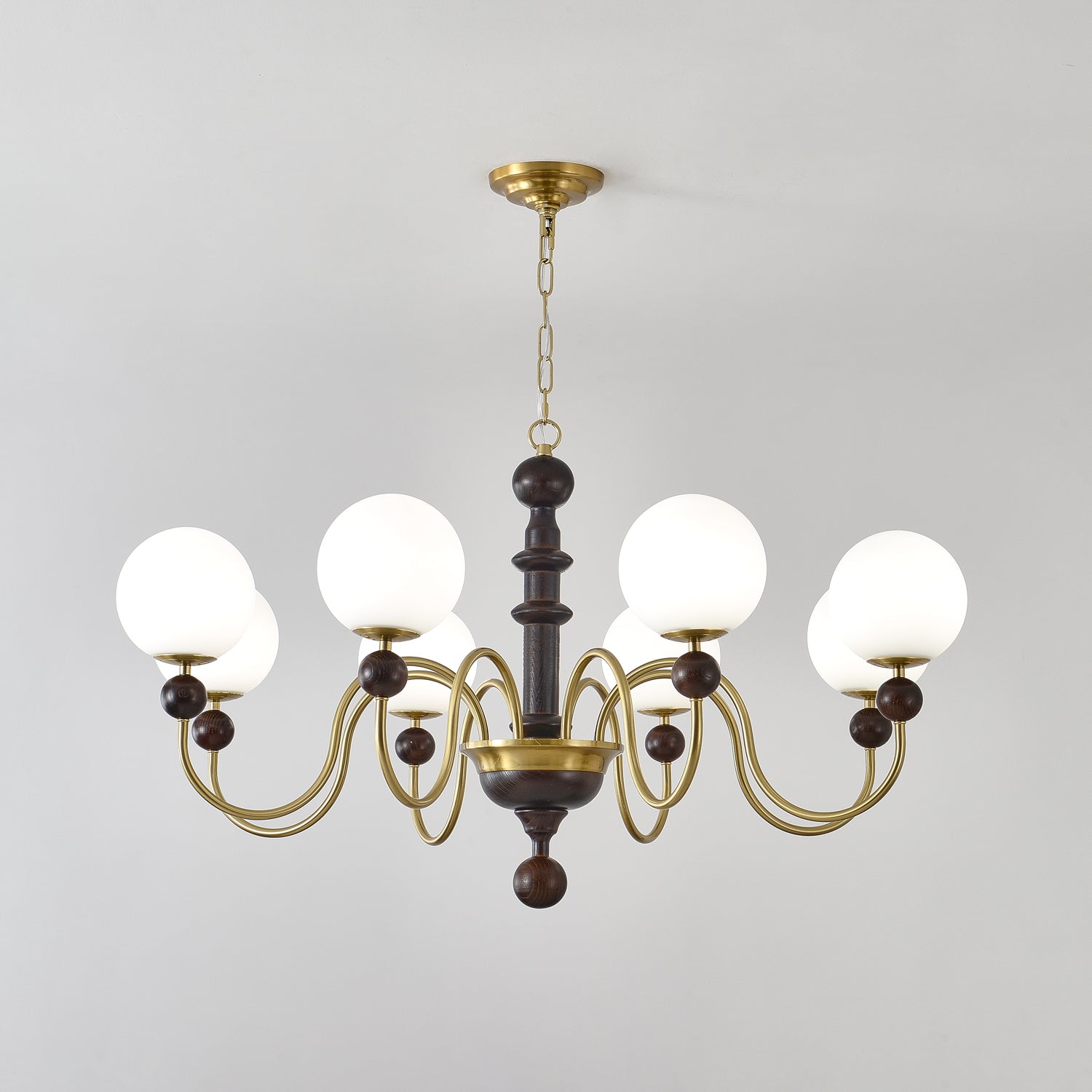 Aurora Chandelier Vintage Curved Sphere - Blowlighting