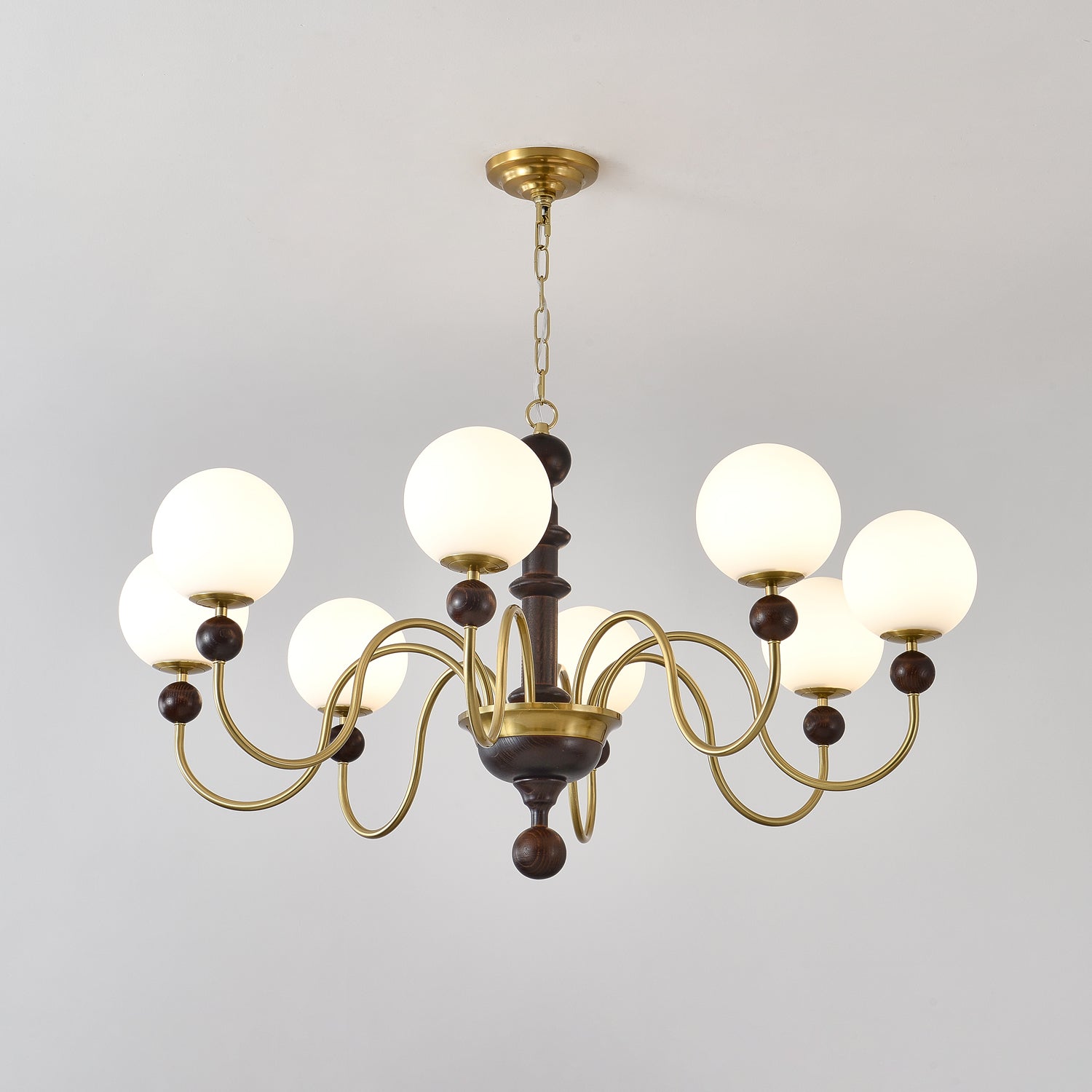Aurora Chandelier Vintage Curved Sphere - Blowlighting