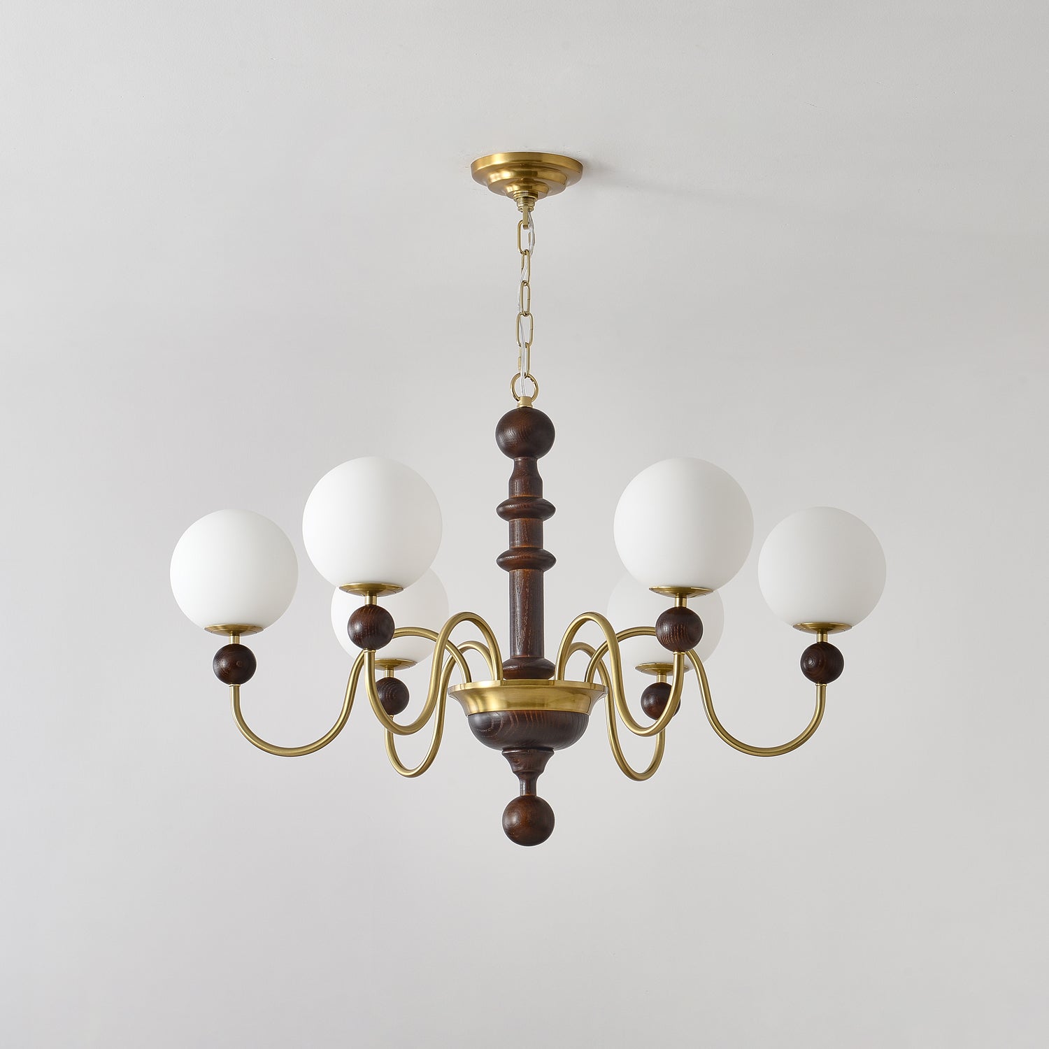 Aurora Chandelier Vintage Curved Sphere - Blowlighting