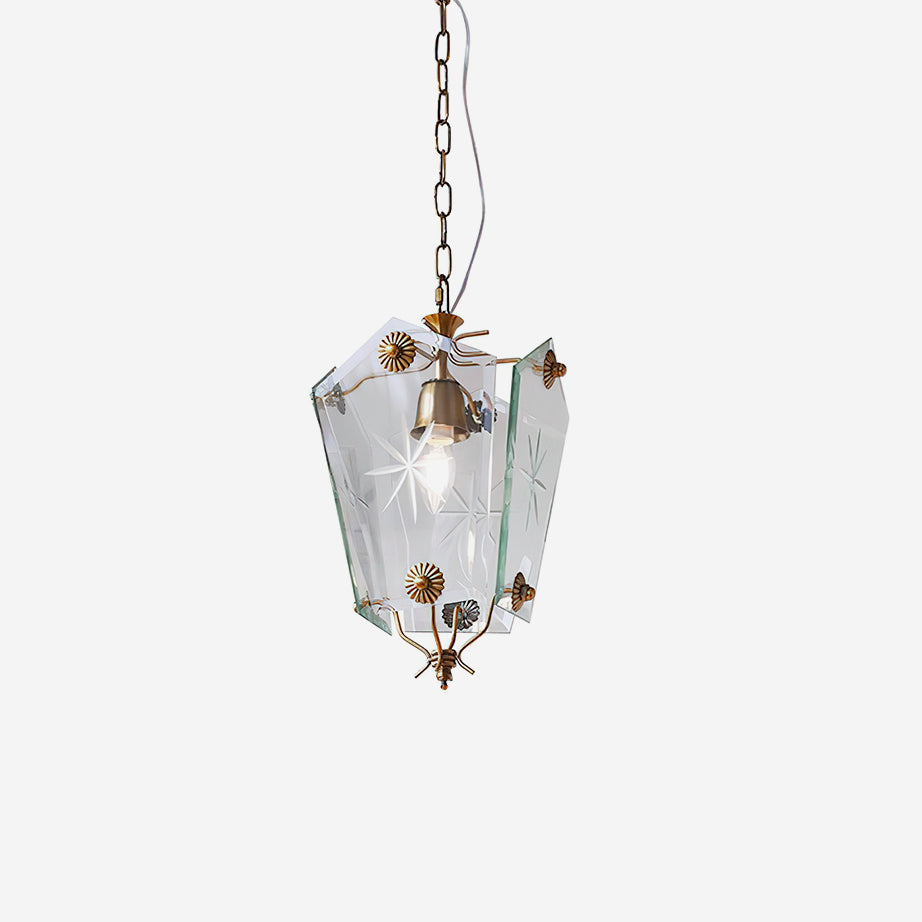 Vintage Suspension Lampe Verre Style Matcha - Neutralighting