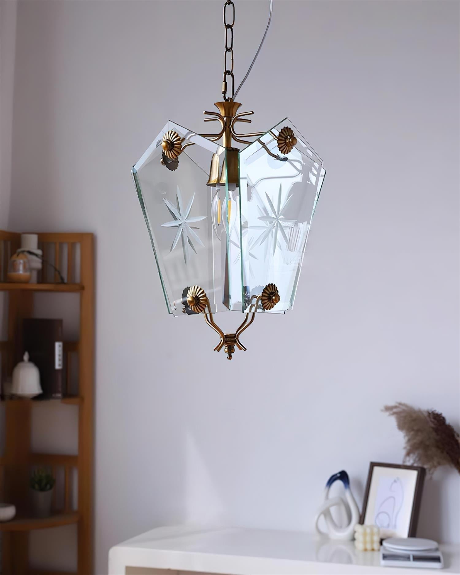 Vintage Suspension Lampe Verre Style Matcha - Neutralighting