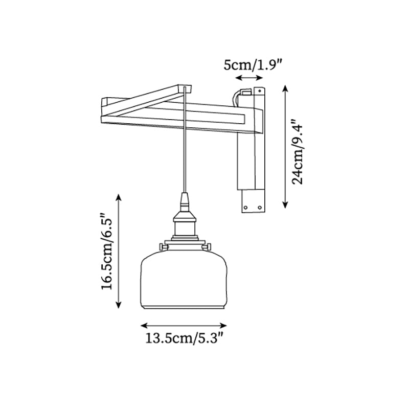 Geyla Rustic Wooden Wall Lamp Plug /Hardwire - Letslighting