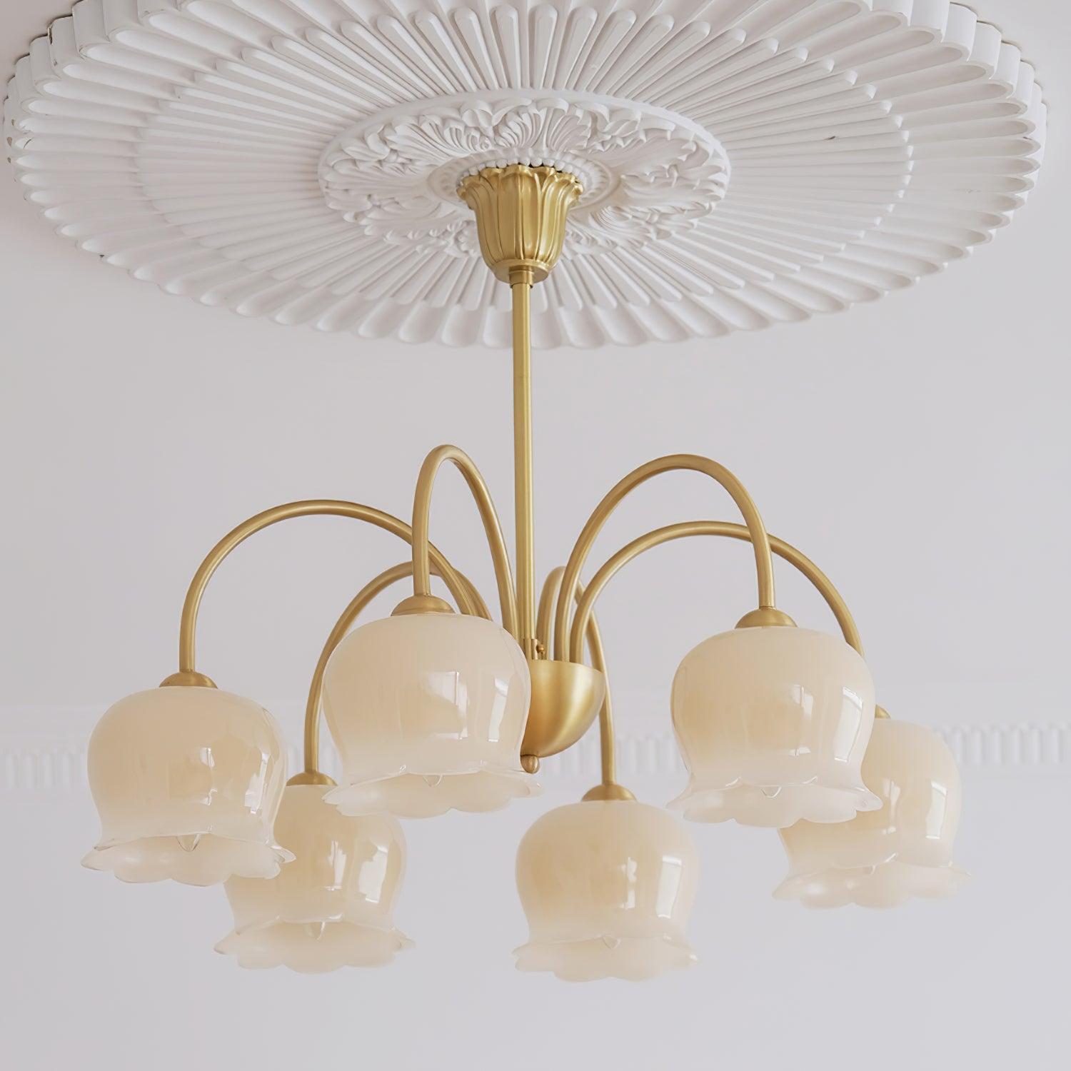 Fionel Lustre en Verre Pétale Floral - Neutralighting