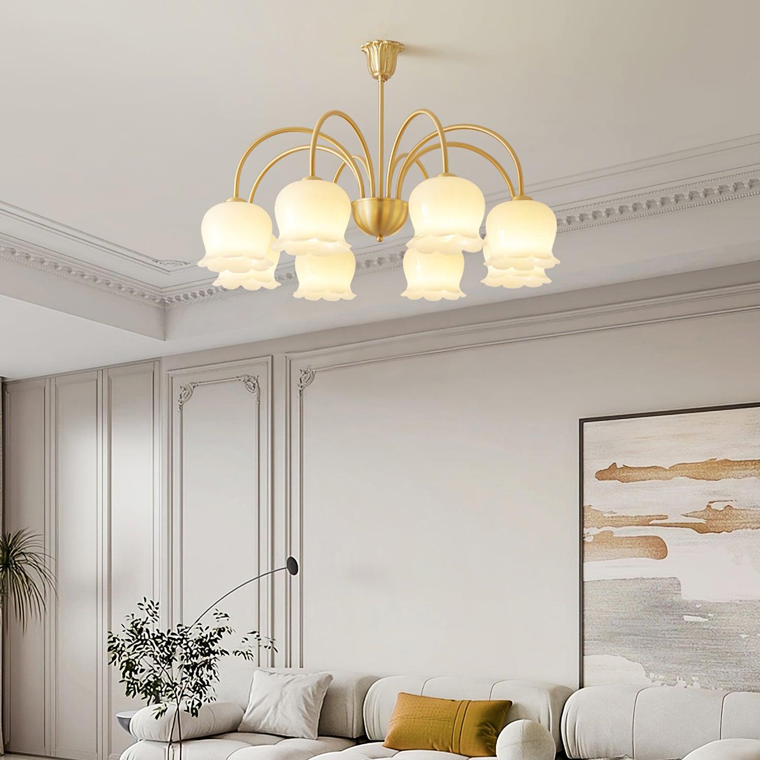 Fionel Lustre en Verre Pétale Floral - Neutralighting