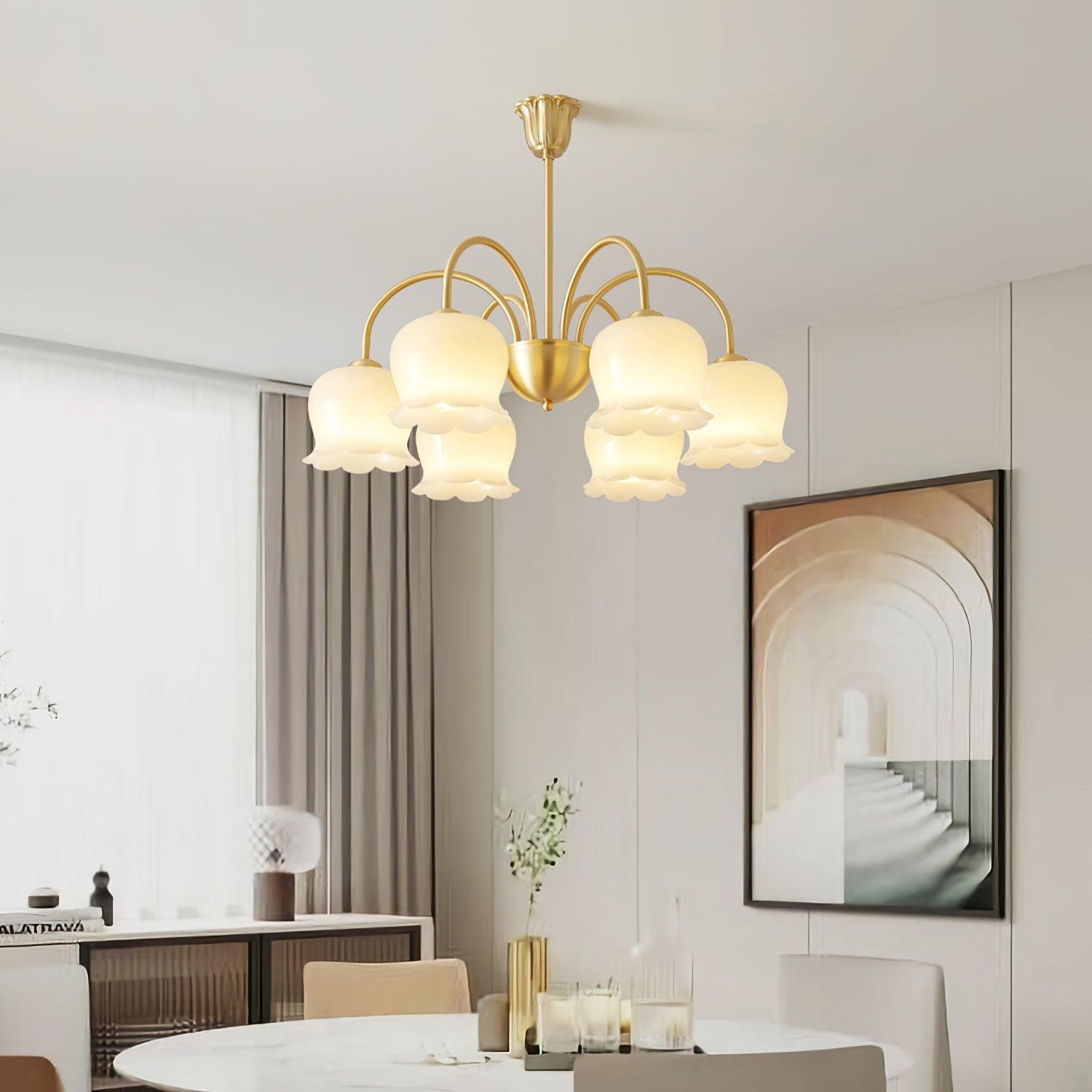 Fionel Lustre en Verre Pétale Floral - Neutralighting