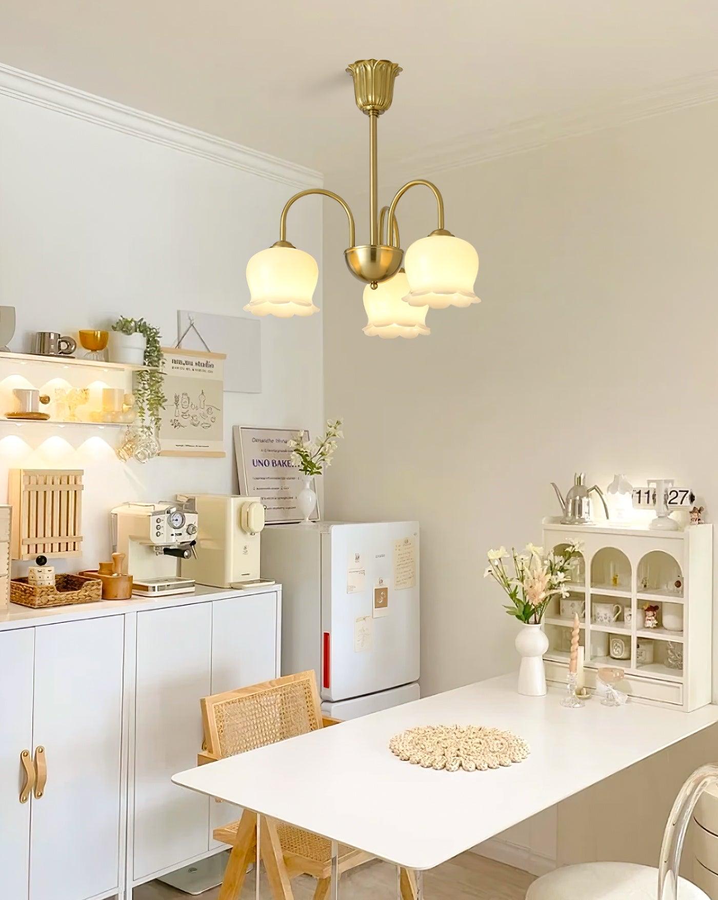 Fionel Lustre en Verre Pétale Floral - Neutralighting