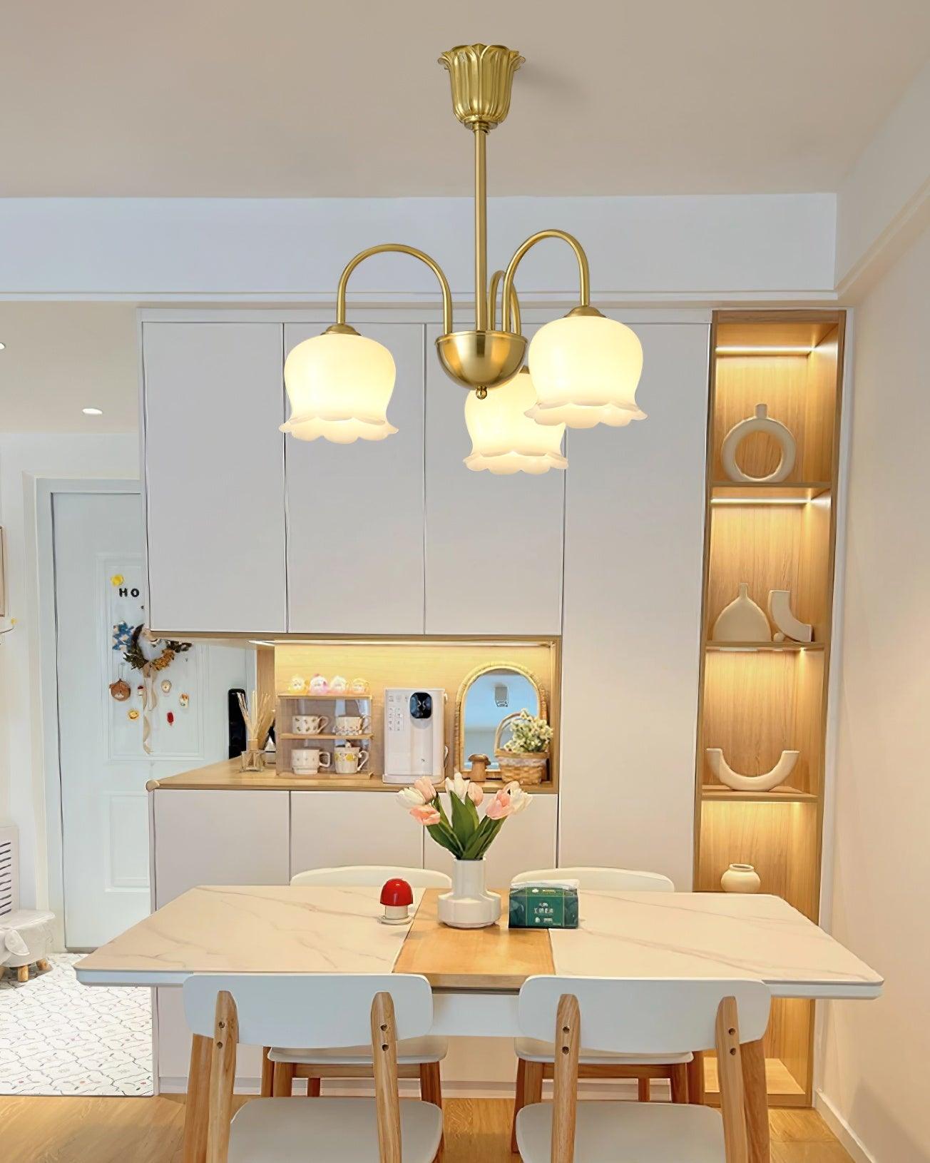 Fionel Lustre en Verre Pétale Floral - Neutralighting