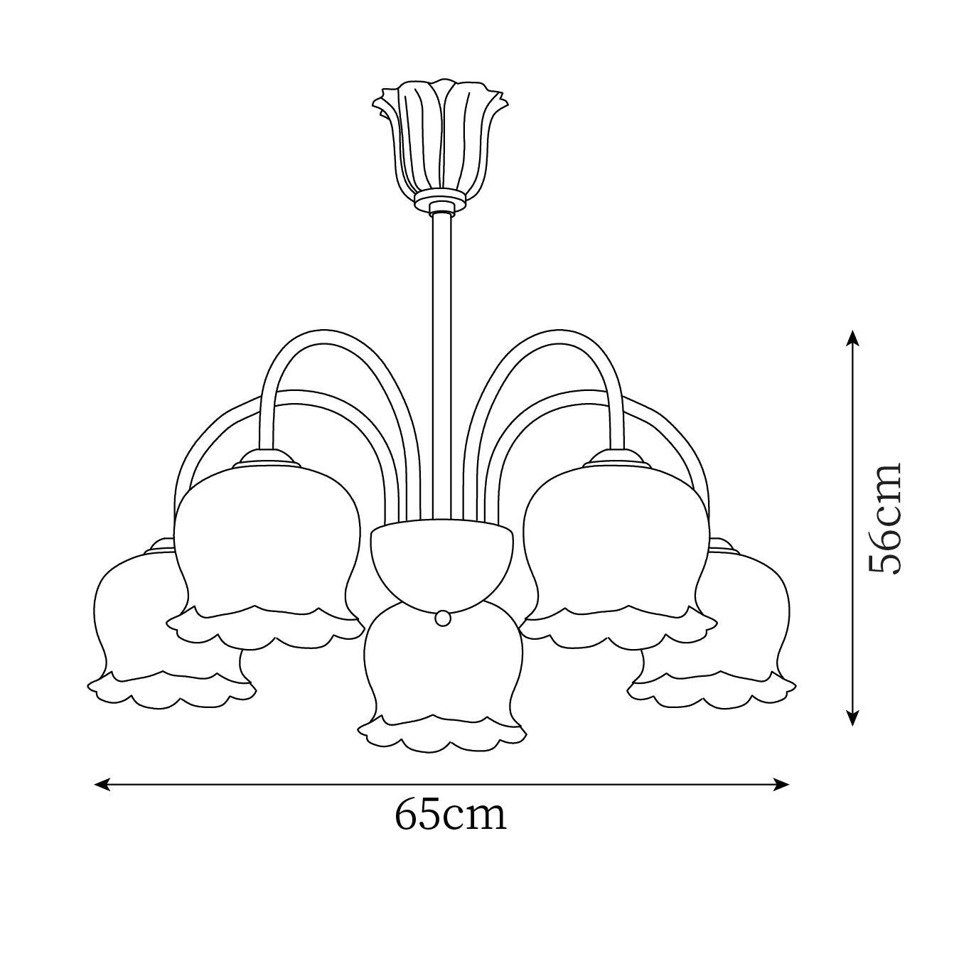 Fionel Lustre en Verre Pétale Floral - Neutralighting
