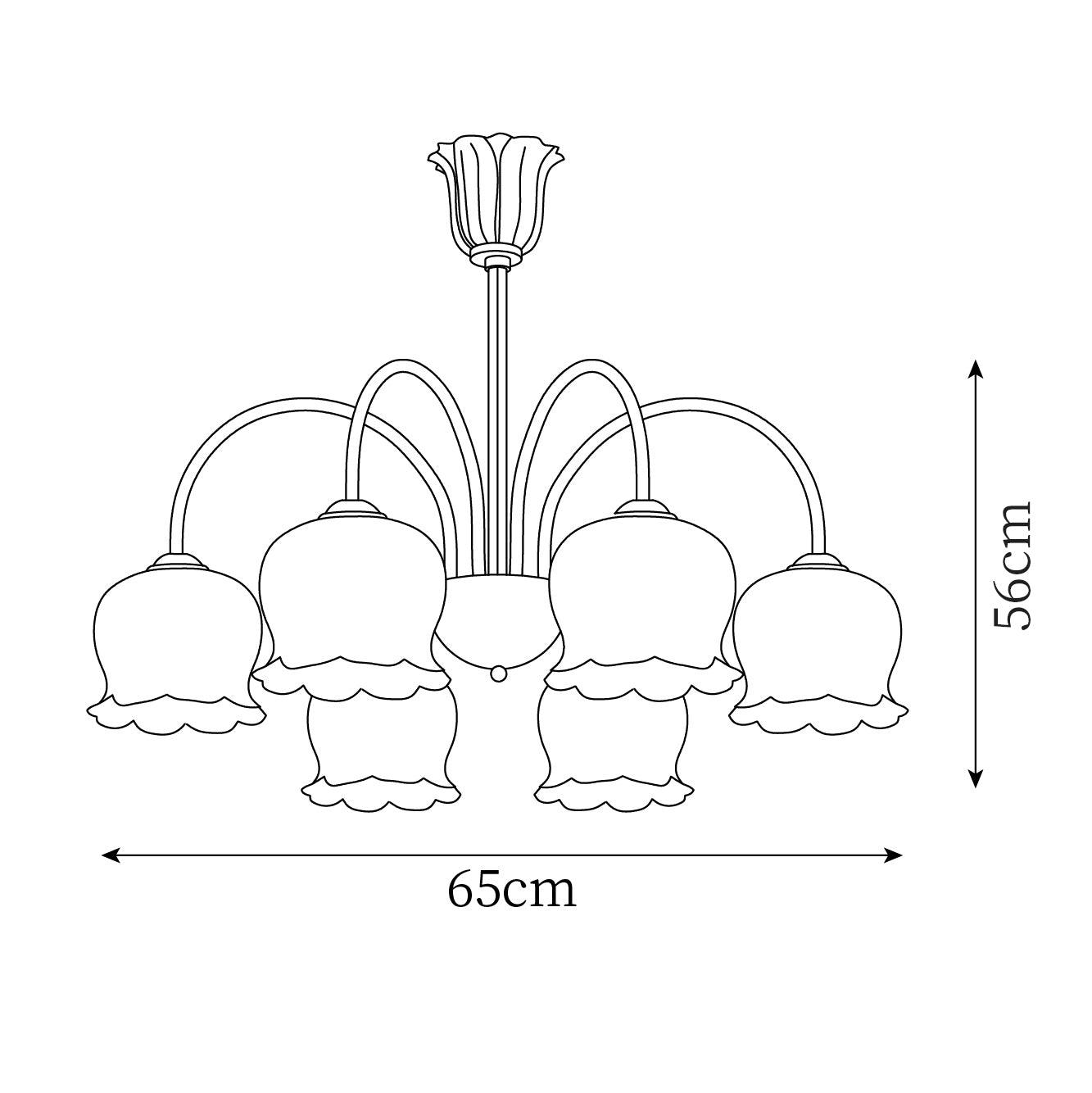 Fionel Lustre en Verre Pétale Floral - Neutralighting