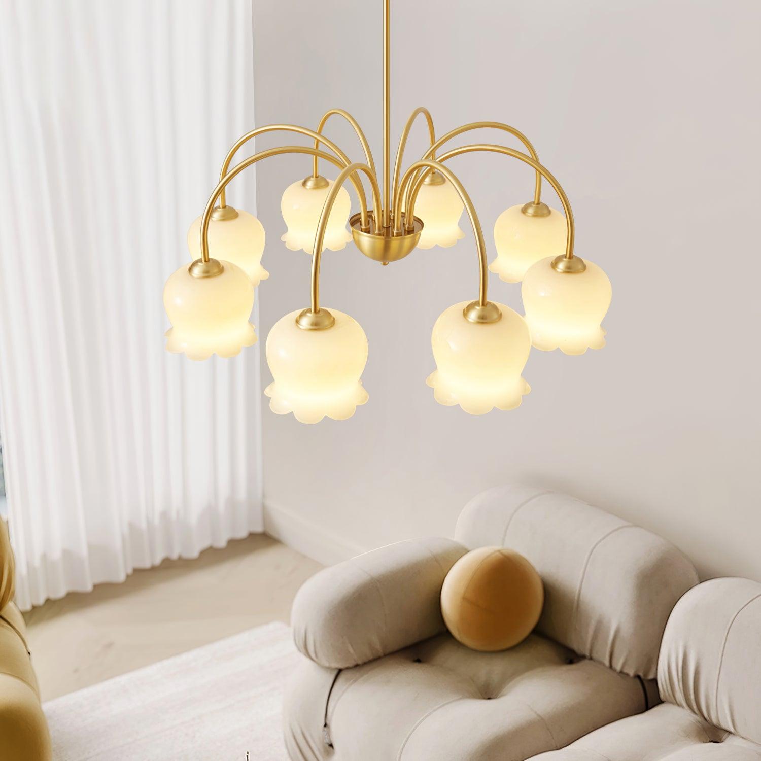 Fionel Lustre en Verre Pétale Floral - Neutralighting