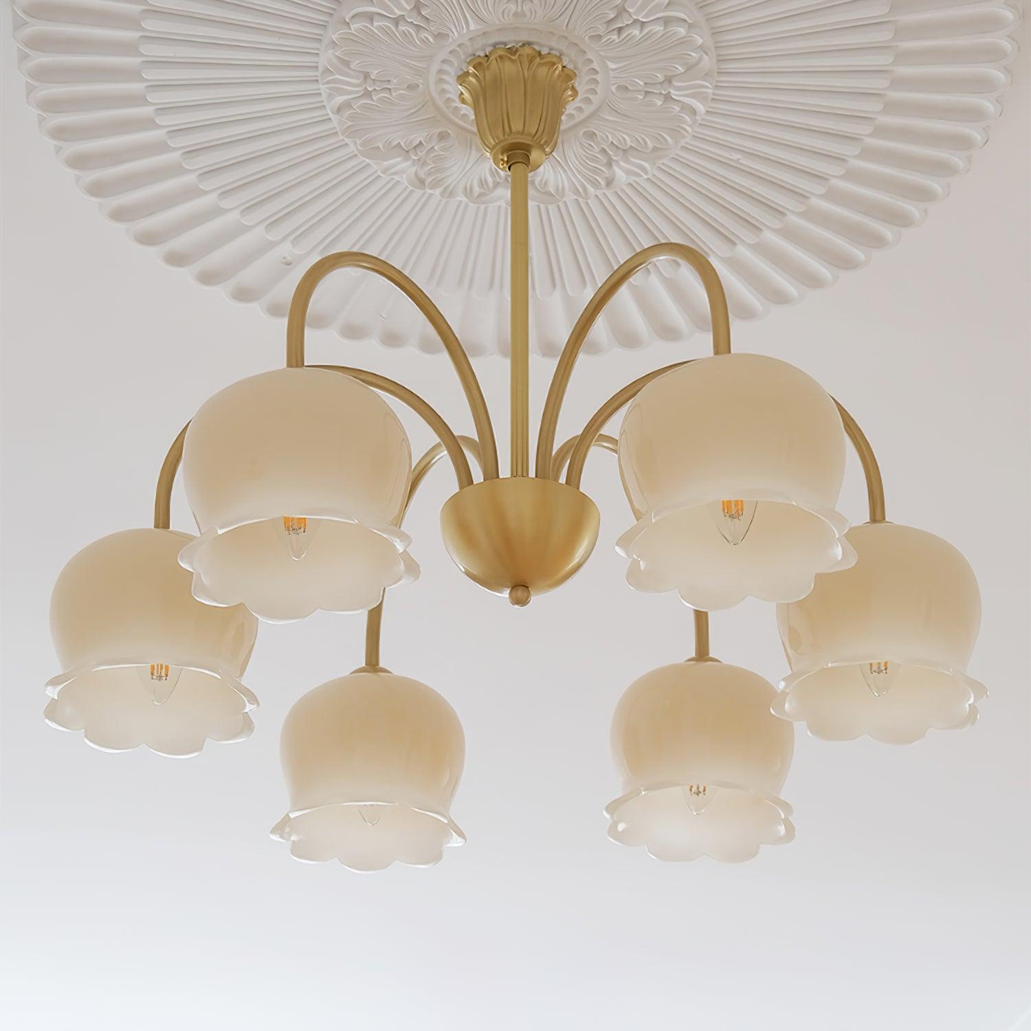 Fionel Lustre en Verre Pétale Floral - Neutralighting