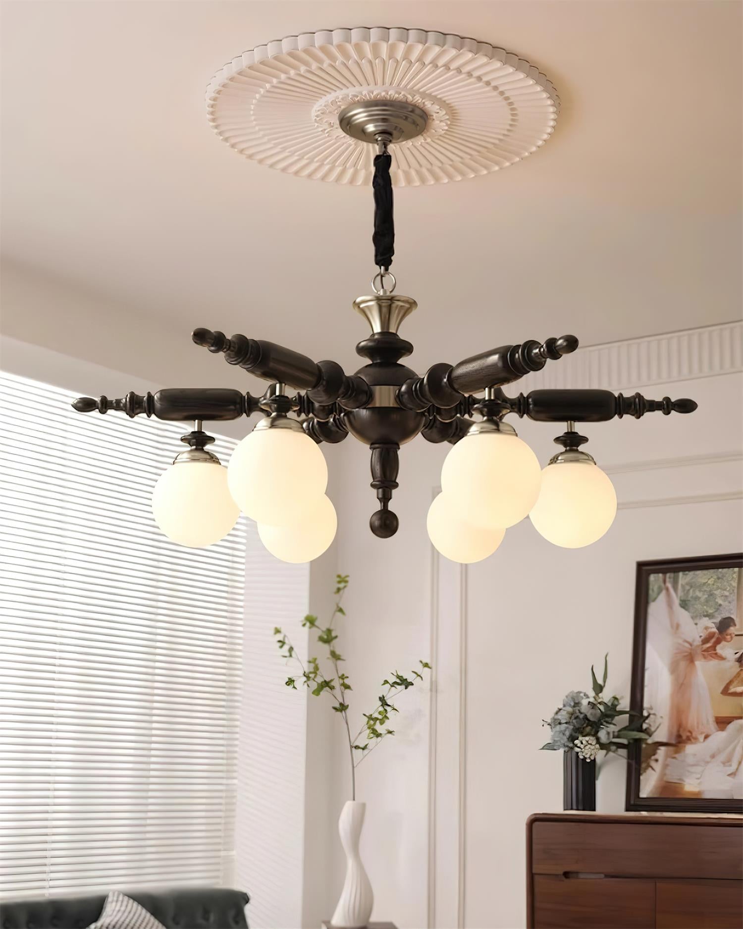 Juvian Wooden Chandelier - Letslighting