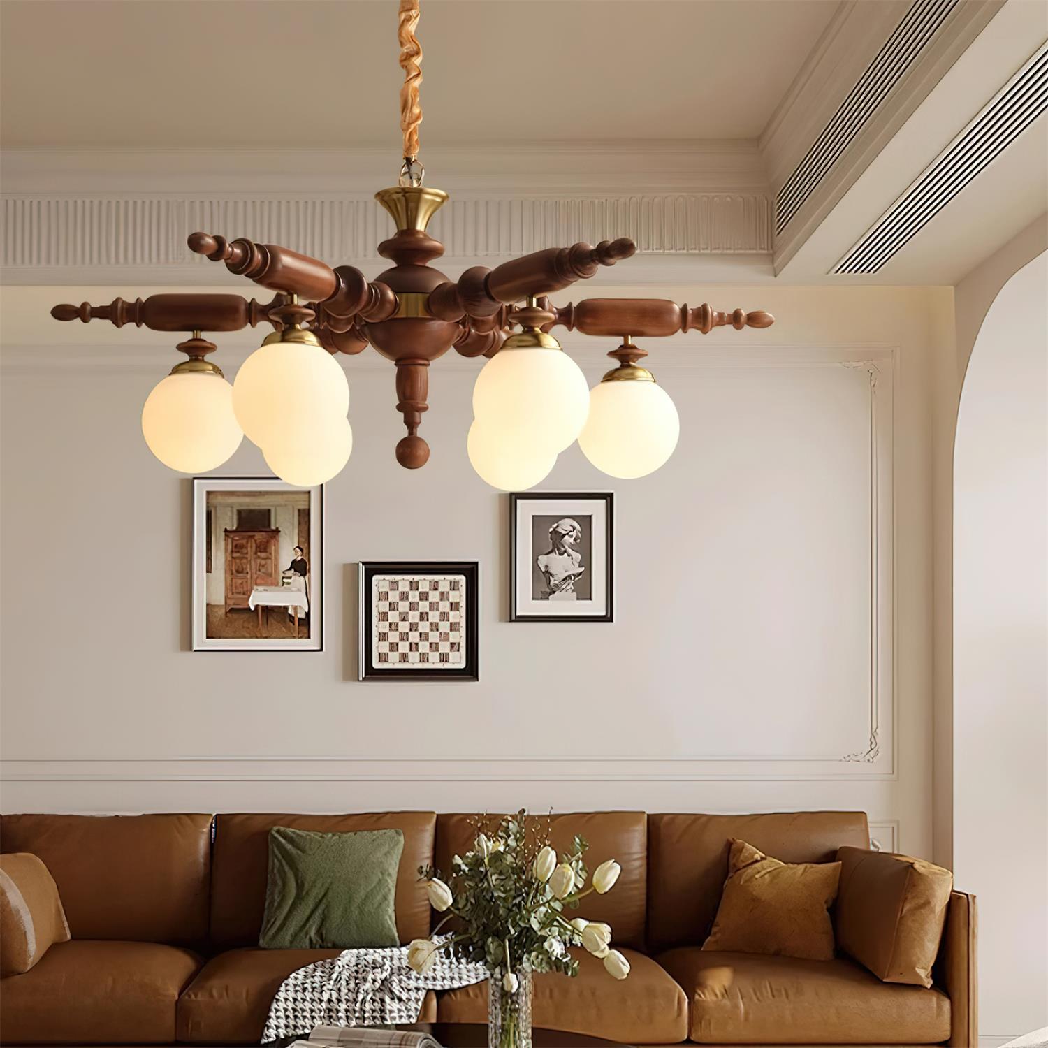 Juvian Wooden Chandelier - Letslighting