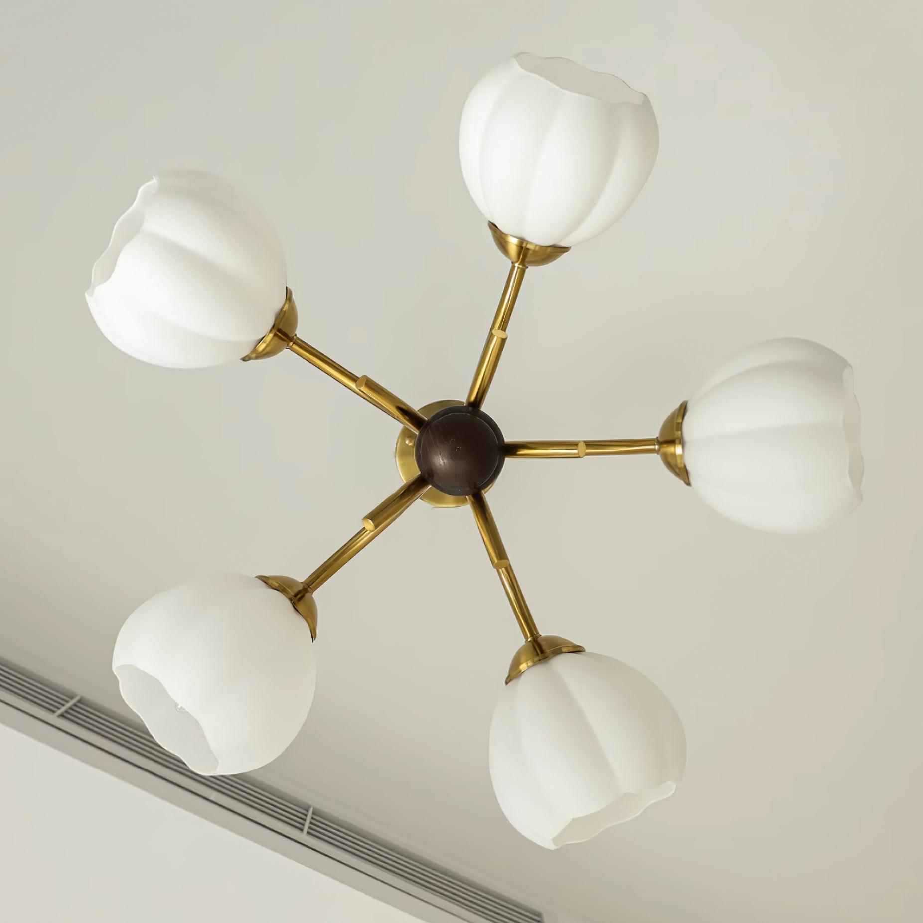 Flora Vintage Wood Chandelier - Letslighting