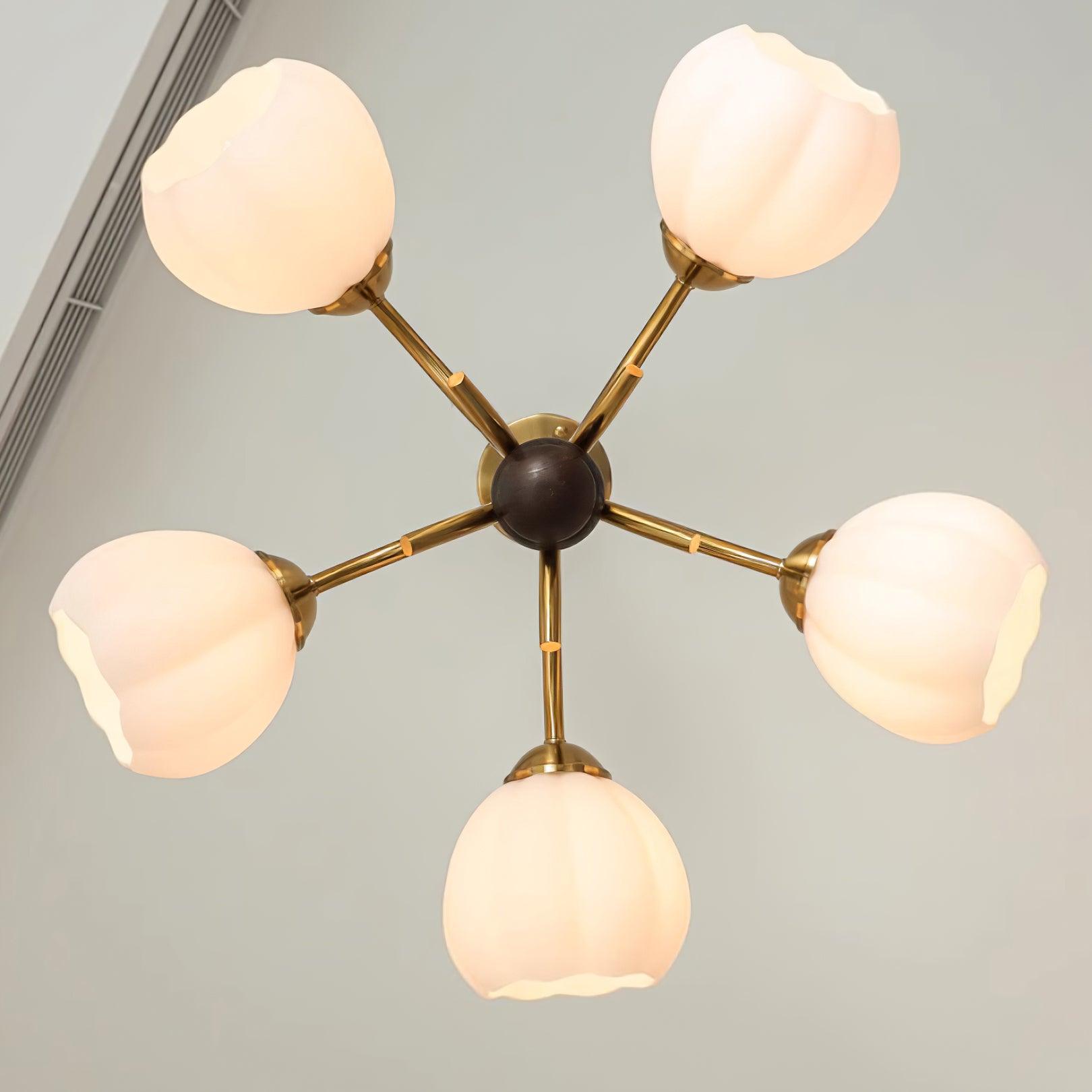 Flora Vintage Wood Chandelier - Letslighting