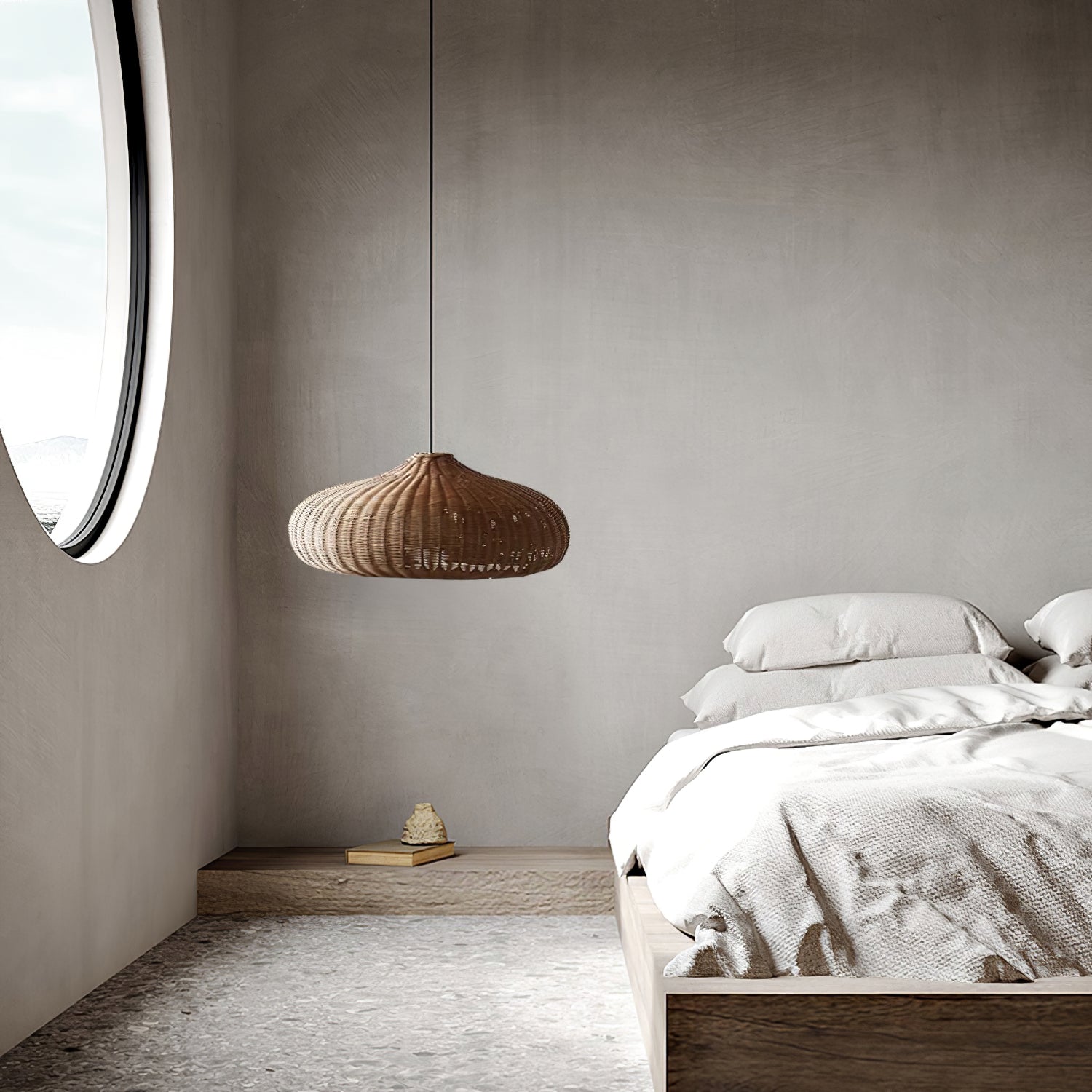 Savana Lampe Pendante Rétro en Rotin - Neutralighting
