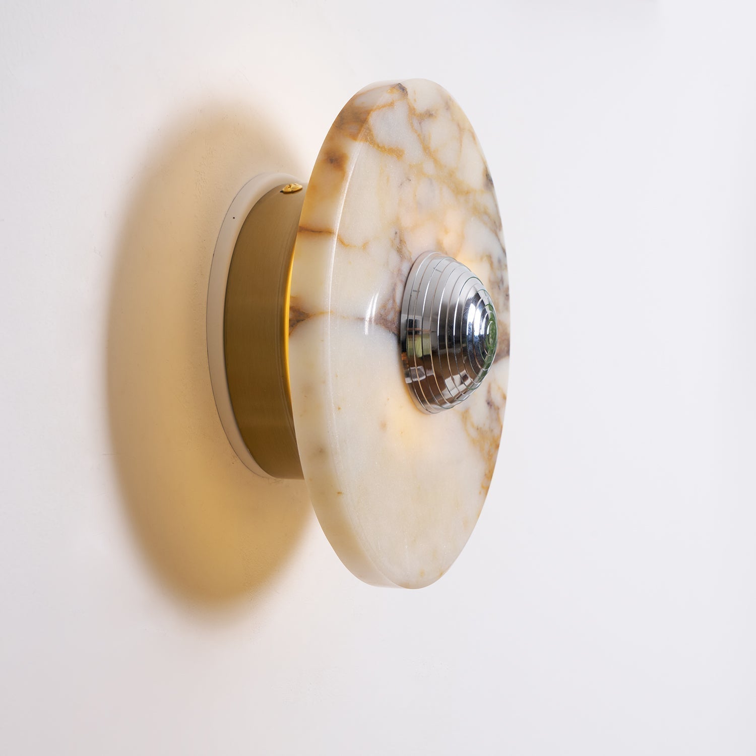 Sfera Applique Murale Moderne LED Disque en Marbre - Neutralighting