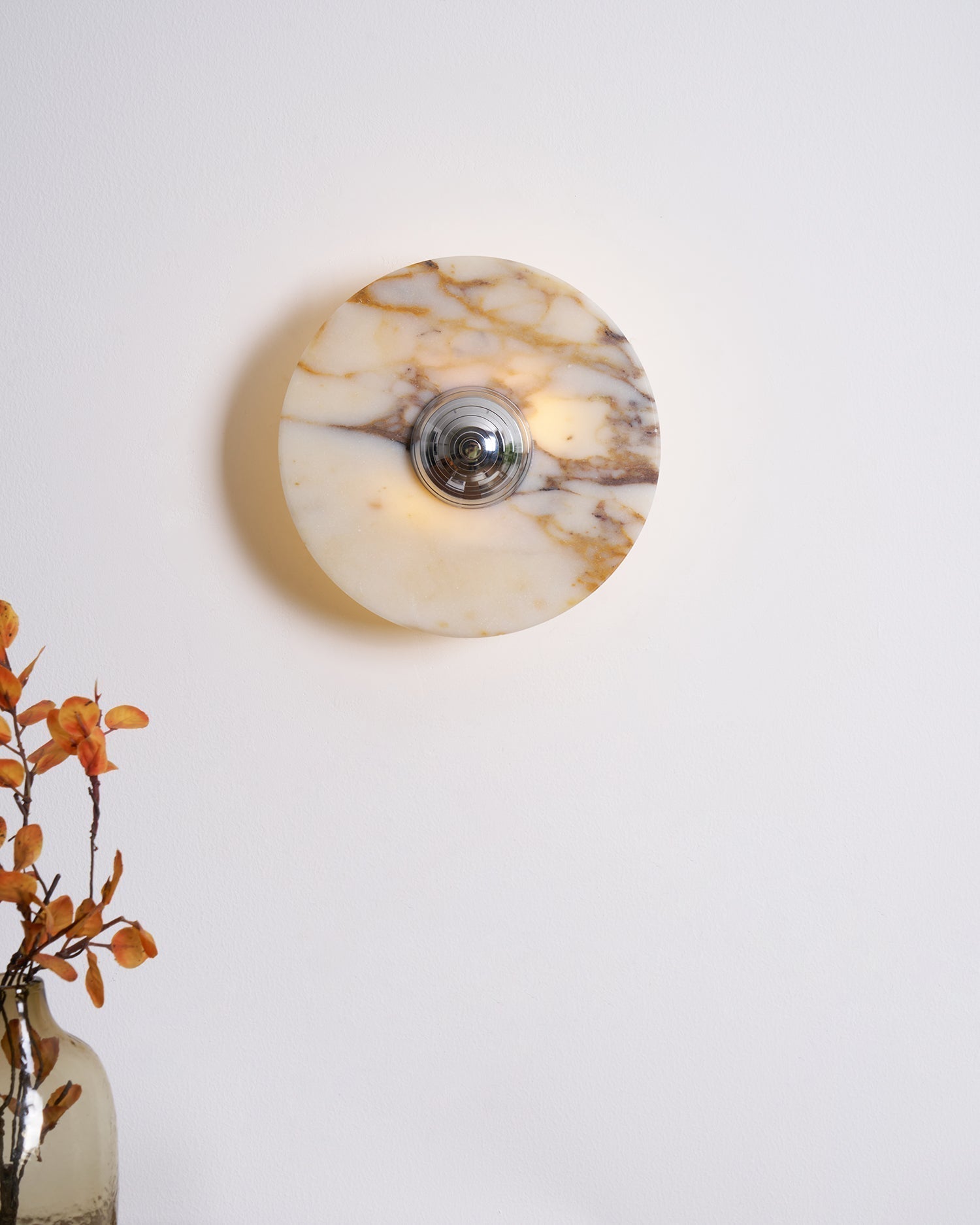 Sfera Applique Murale Moderne LED Disque en Marbre - Neutralighting