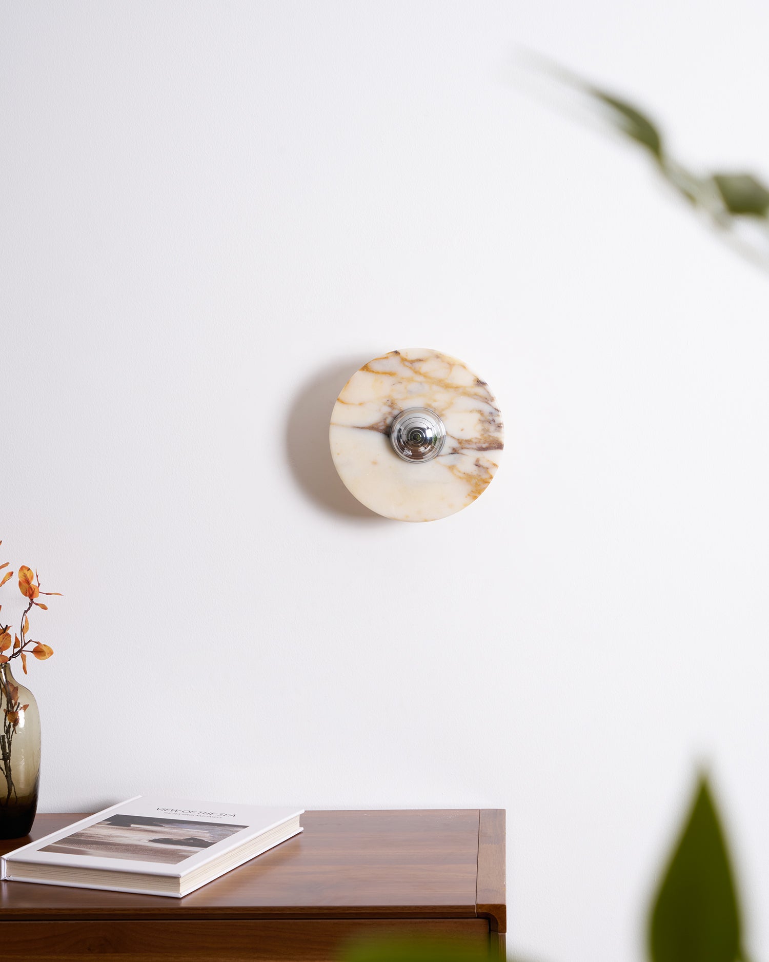 Sfera Applique Murale Moderne LED Disque en Marbre - Neutralighting