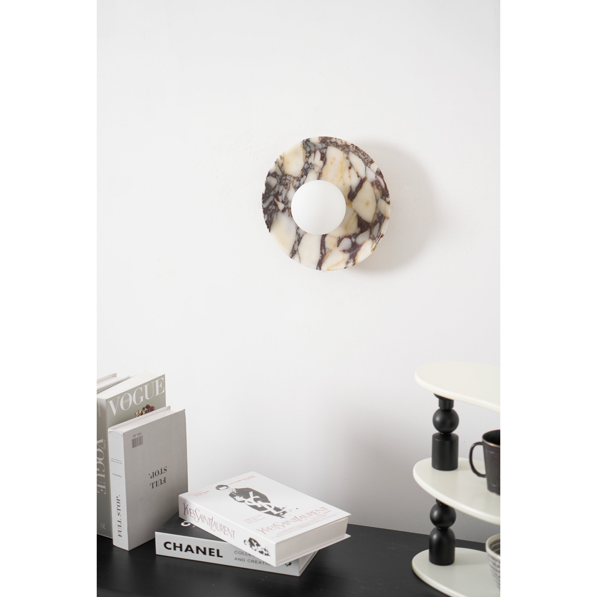 Cacariel Modern Minimalist Marble Glass Wall Lamp - Lamp Copper