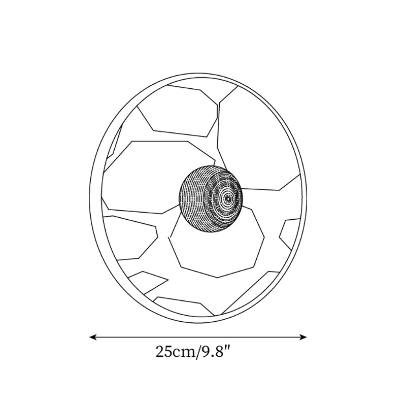 Sfera Applique Murale Moderne LED Disque en Marbre - Neutralighting