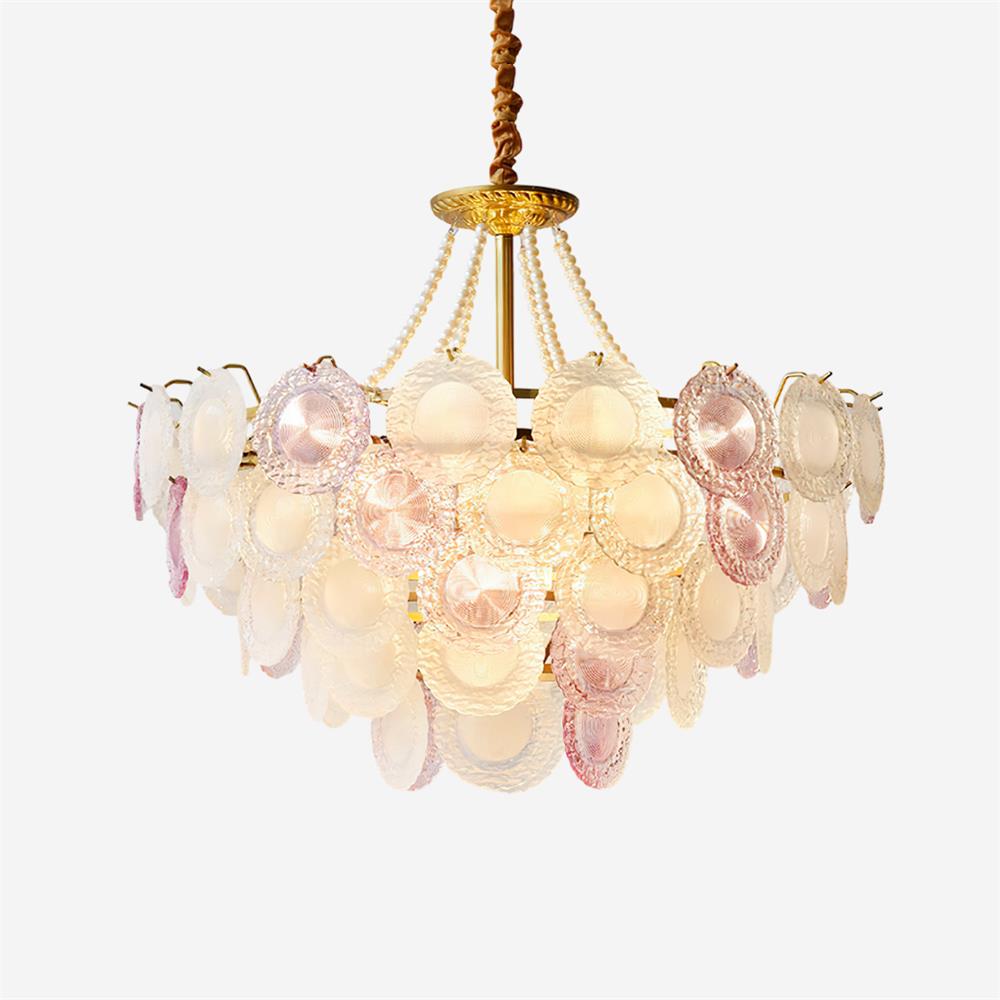 Violaire Lustre Disques Clairs Rose Poudré - Neutralighting