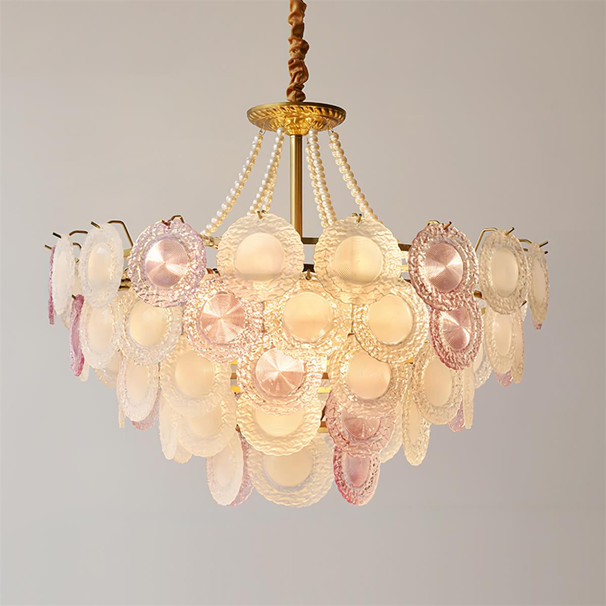Violaire Lustre Disques Clairs Rose Poudré - Neutralighting