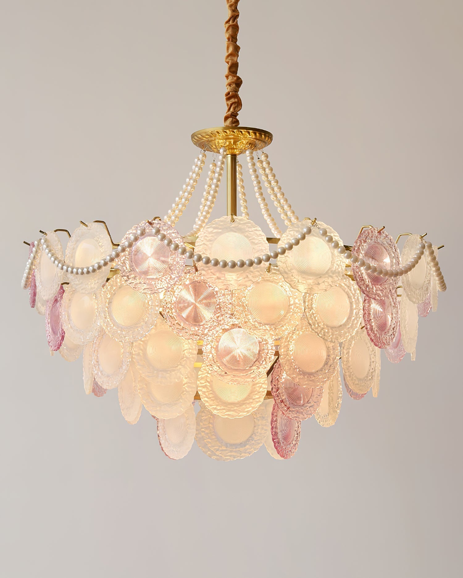 Violaire Lustre Disques Clairs Rose Poudré - Neutralighting