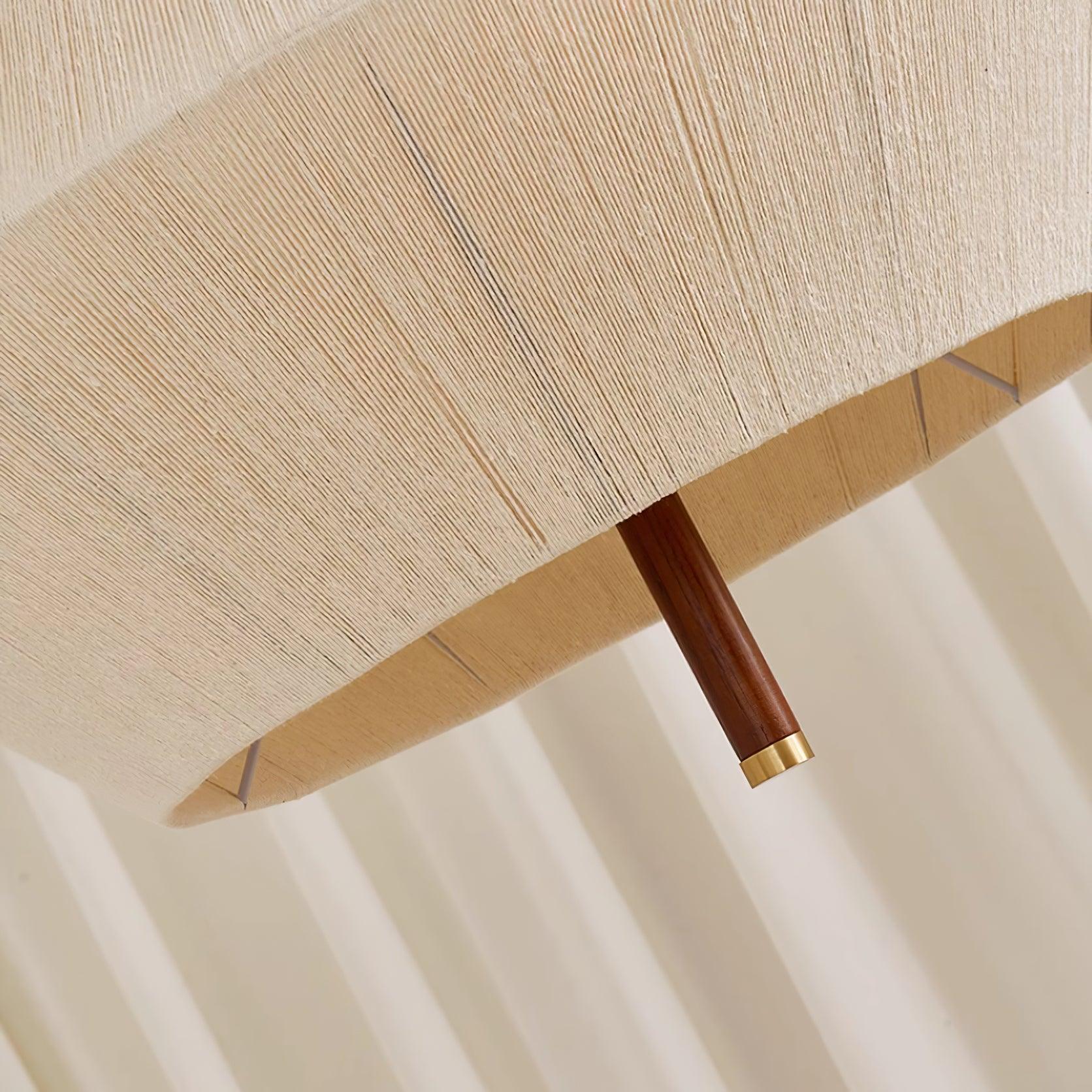 Pendant Lamp Cotton-Thread Shade Walnut Wood Natural - Letslighting